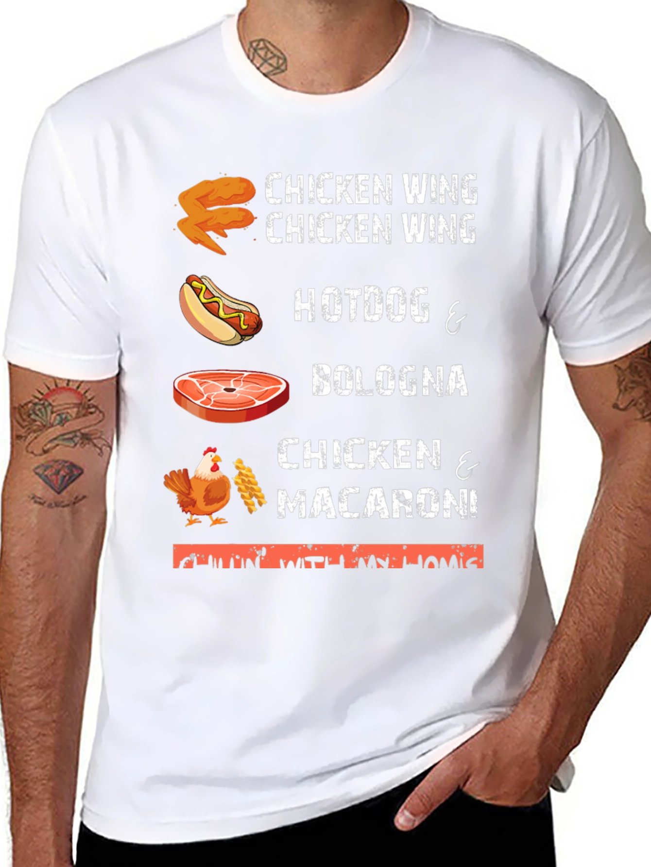 Chicken Wing Hotdog T-Shirt