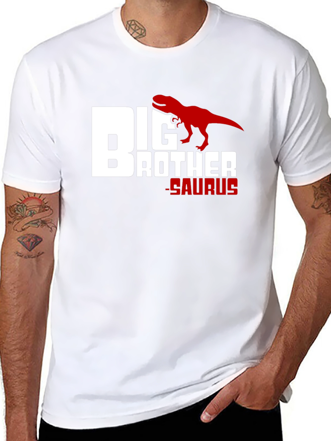 Big Brother Saurus T-Shirt: Dinosaur Graphic Tee