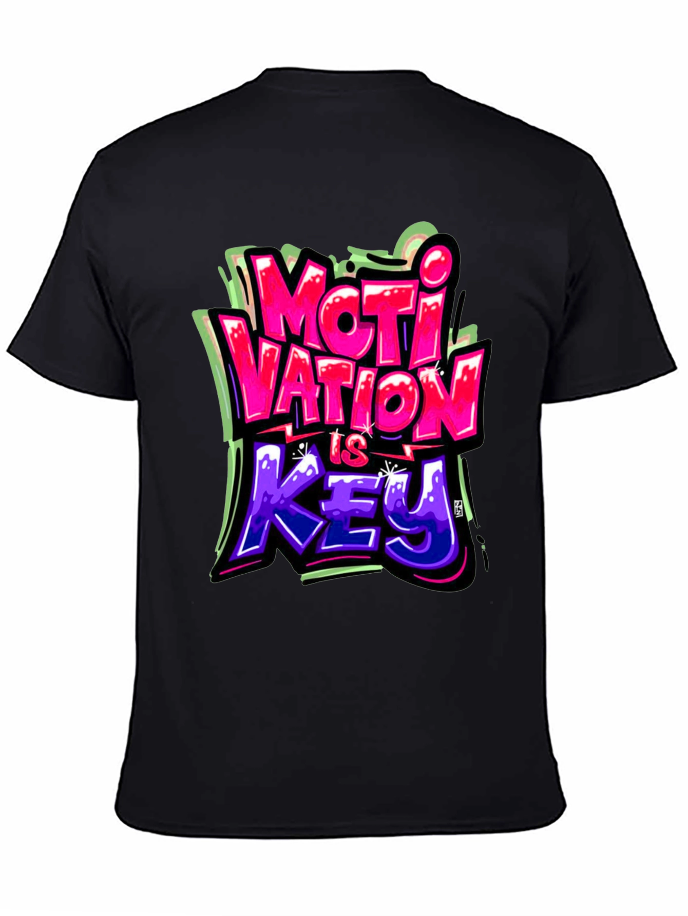 Motivation Is Key Graphic Tee - Stylish Streetwear
