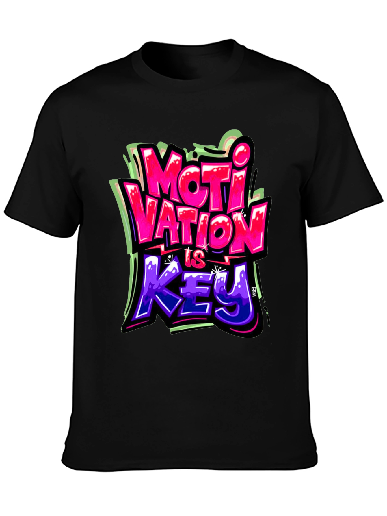 Motivation Is Key Graphic Tee - Stylish Streetwear