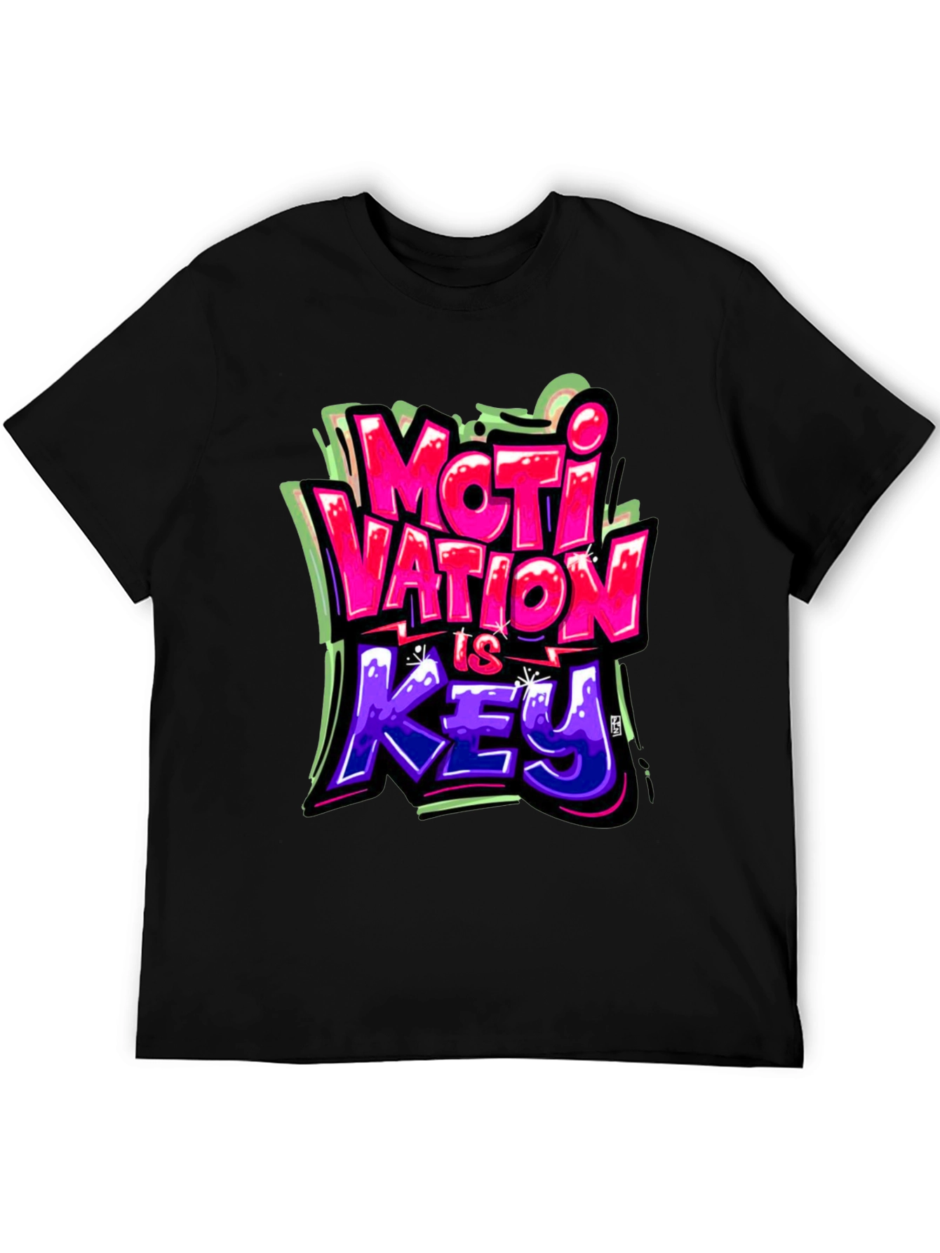 Motivation Is Key Graphic Tee - Stylish Streetwear