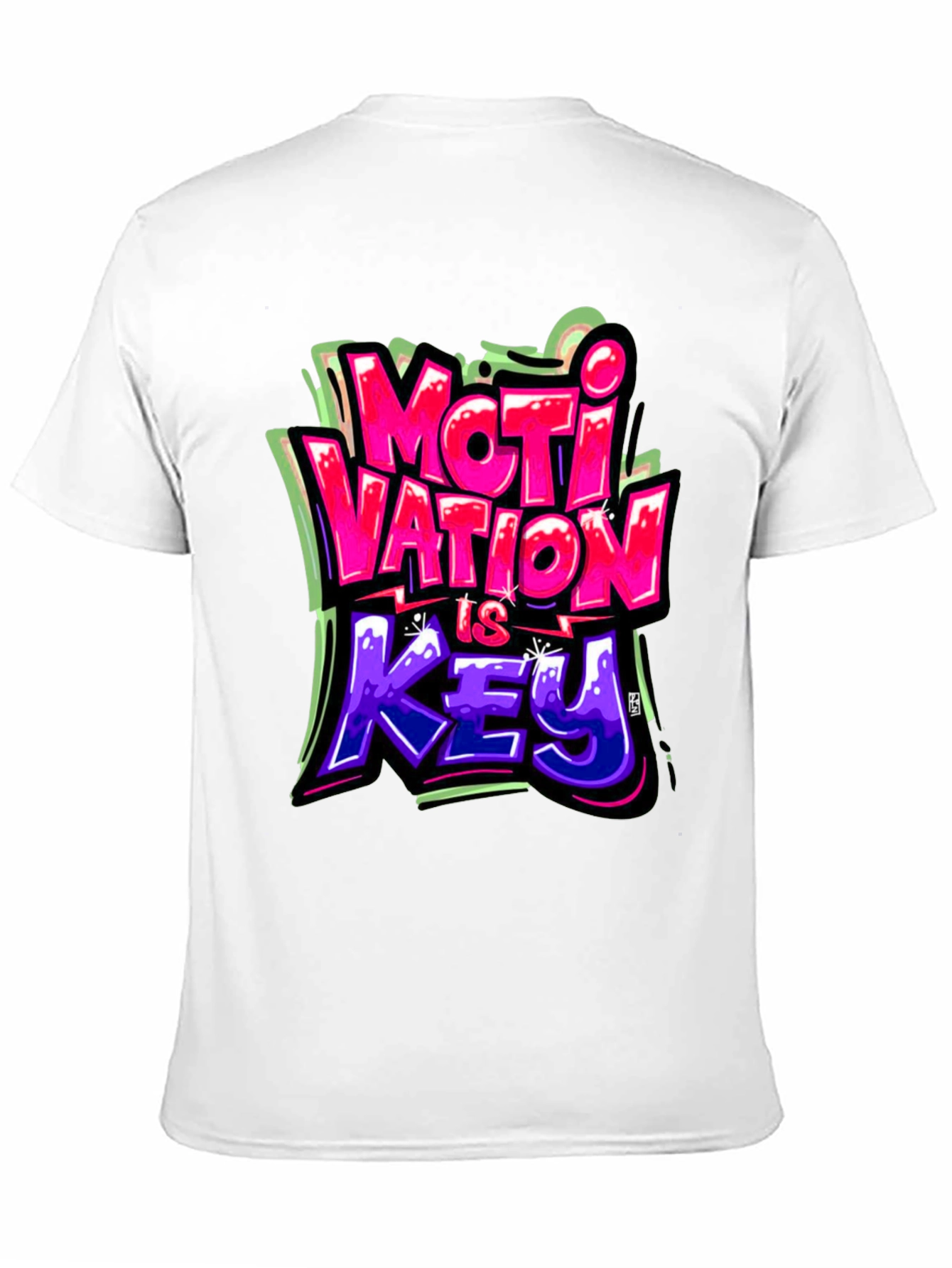 Motivation Is Key Graphic Tee - Stylish Streetwear