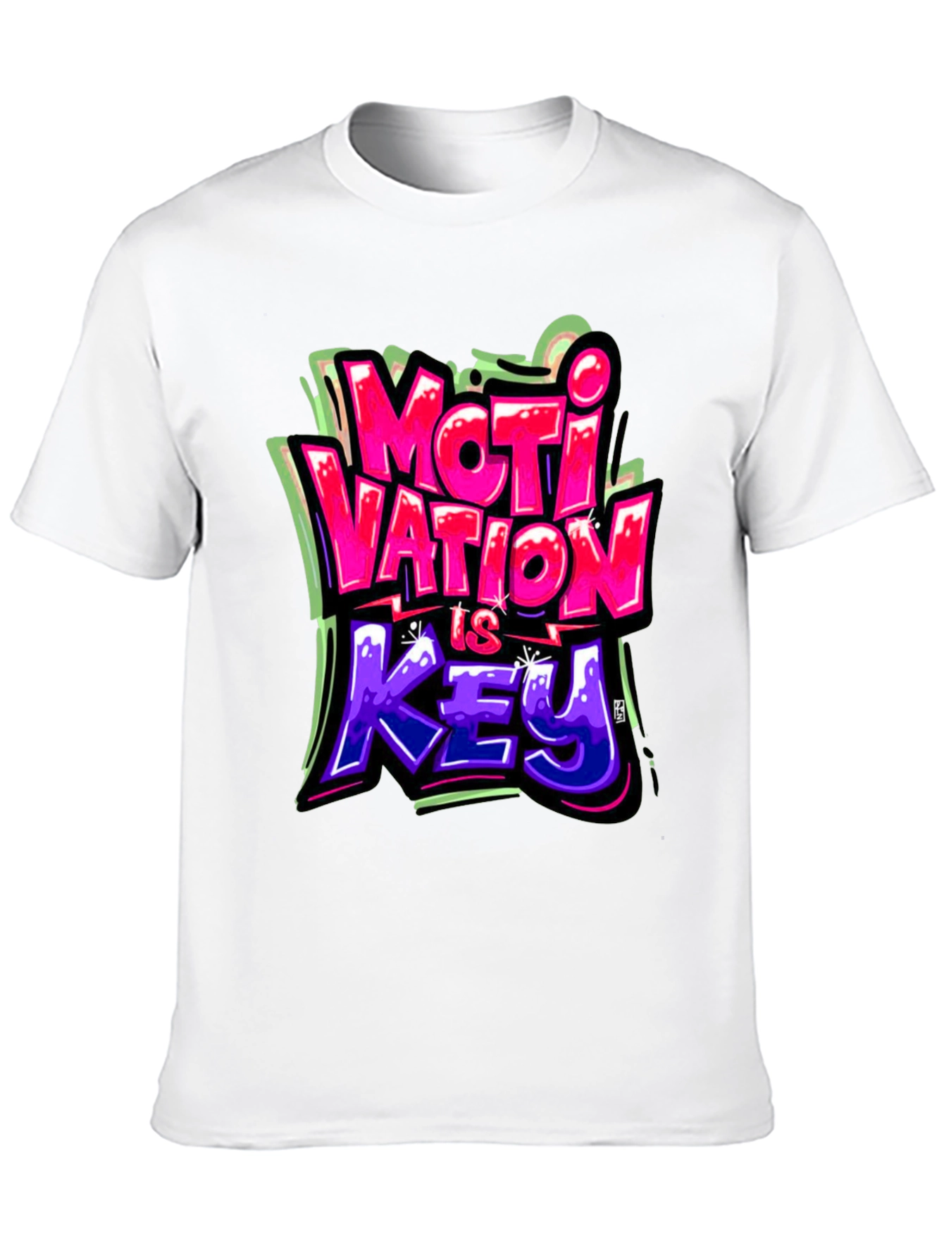 Motivation Is Key Graphic Tee - Stylish Streetwear
