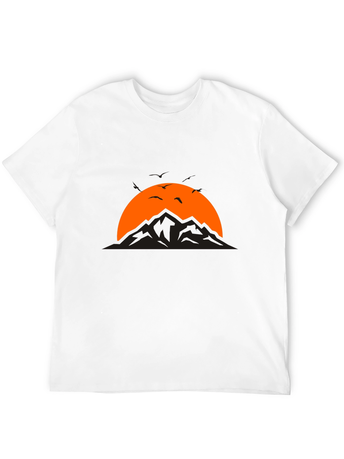 Mountain Sunset Graphic Tee - Black T-Shirt
