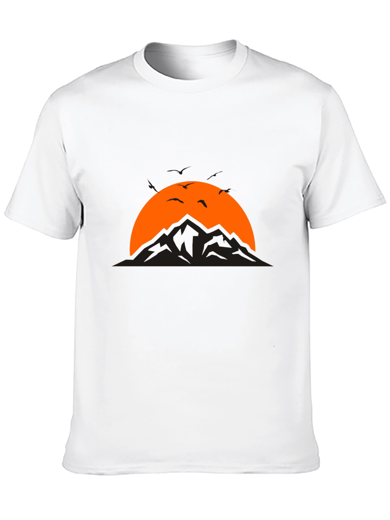Mountain Sunset Graphic Tee - Black T-Shirt