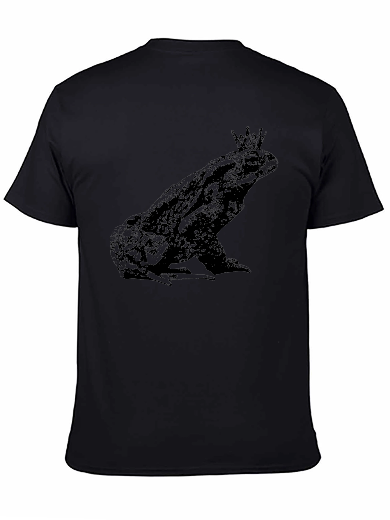 Frog King Black Graphic Tee