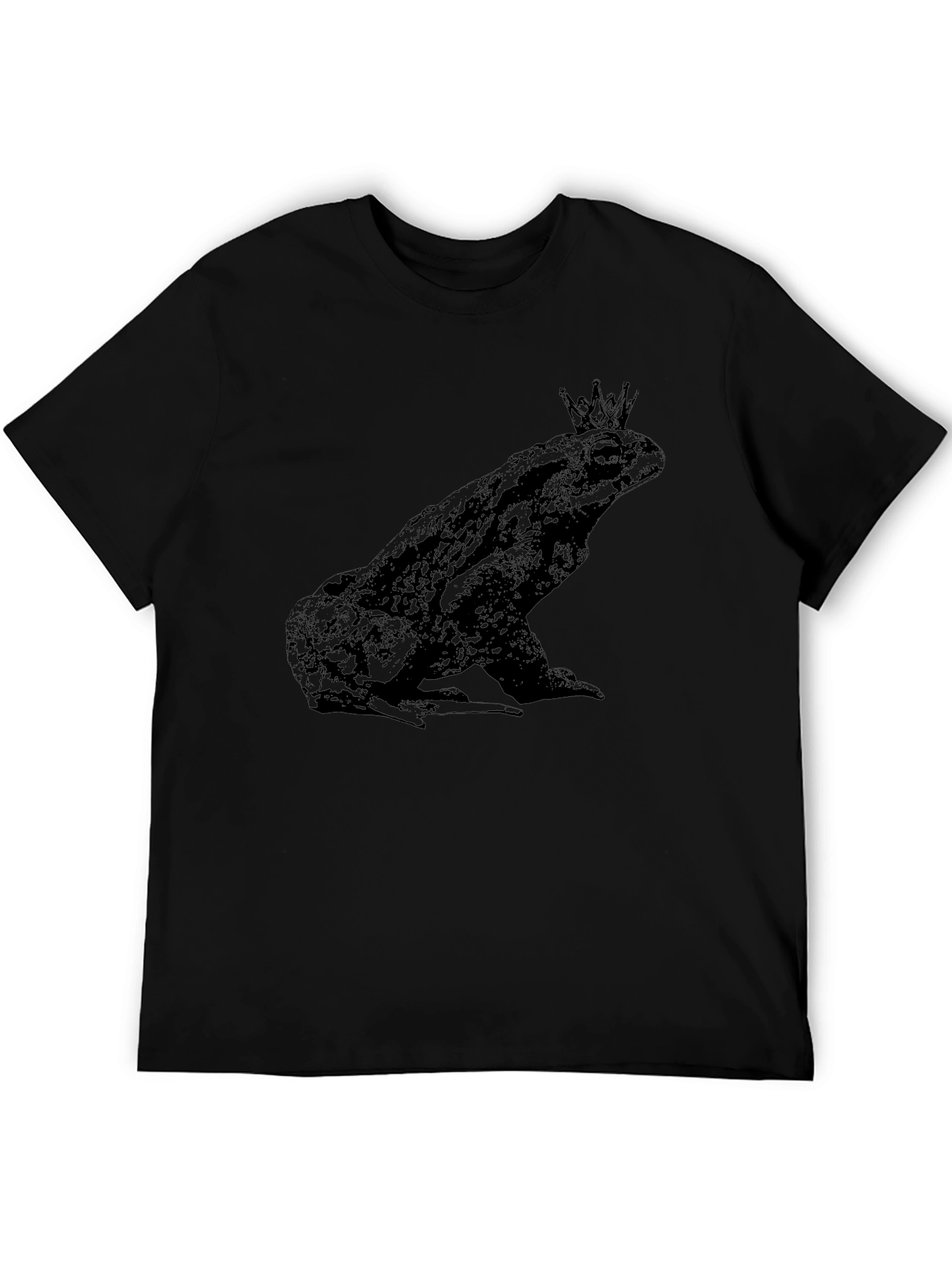 Frog King Black Graphic Tee
