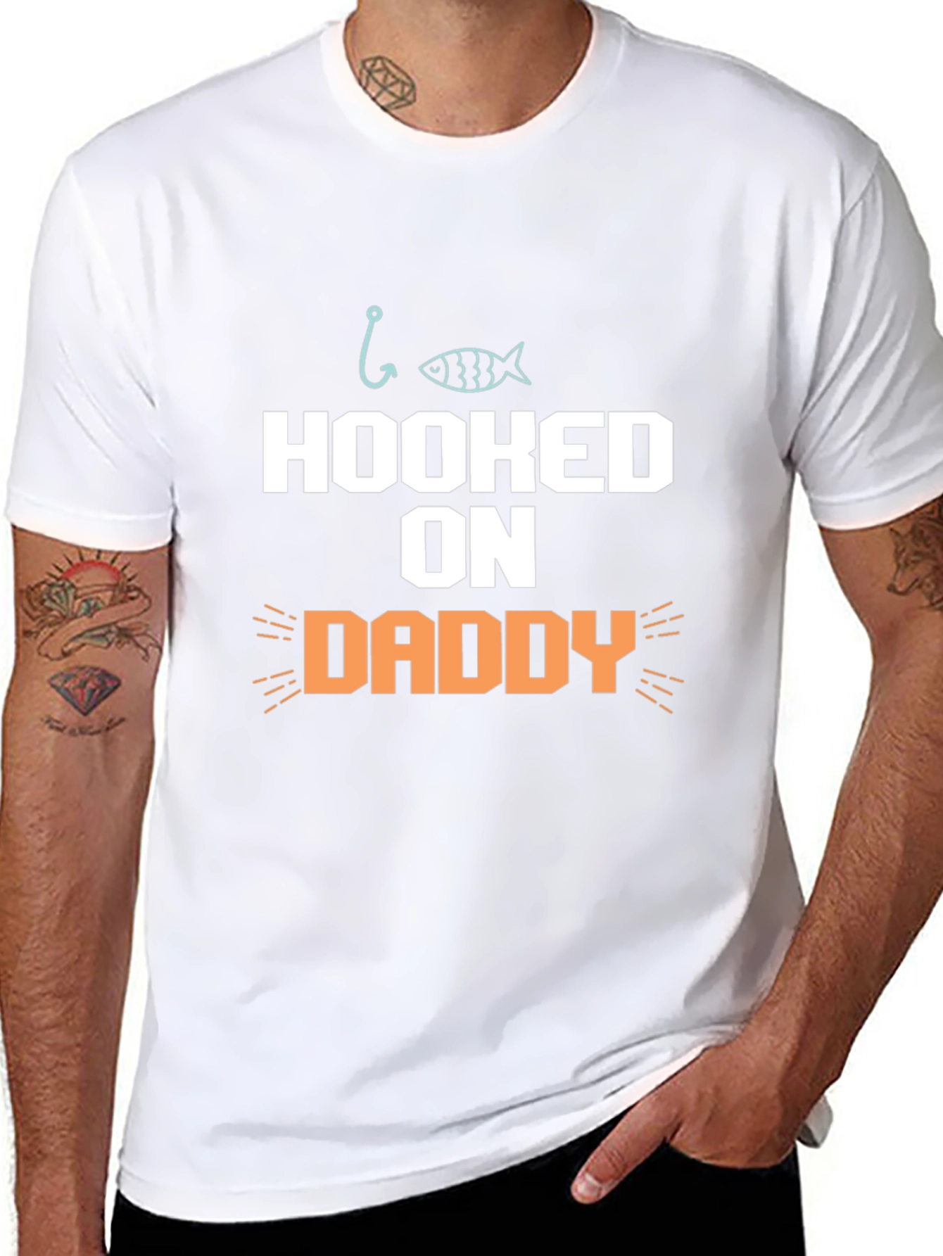 Hooked on Daddy Graphic T-Shirt