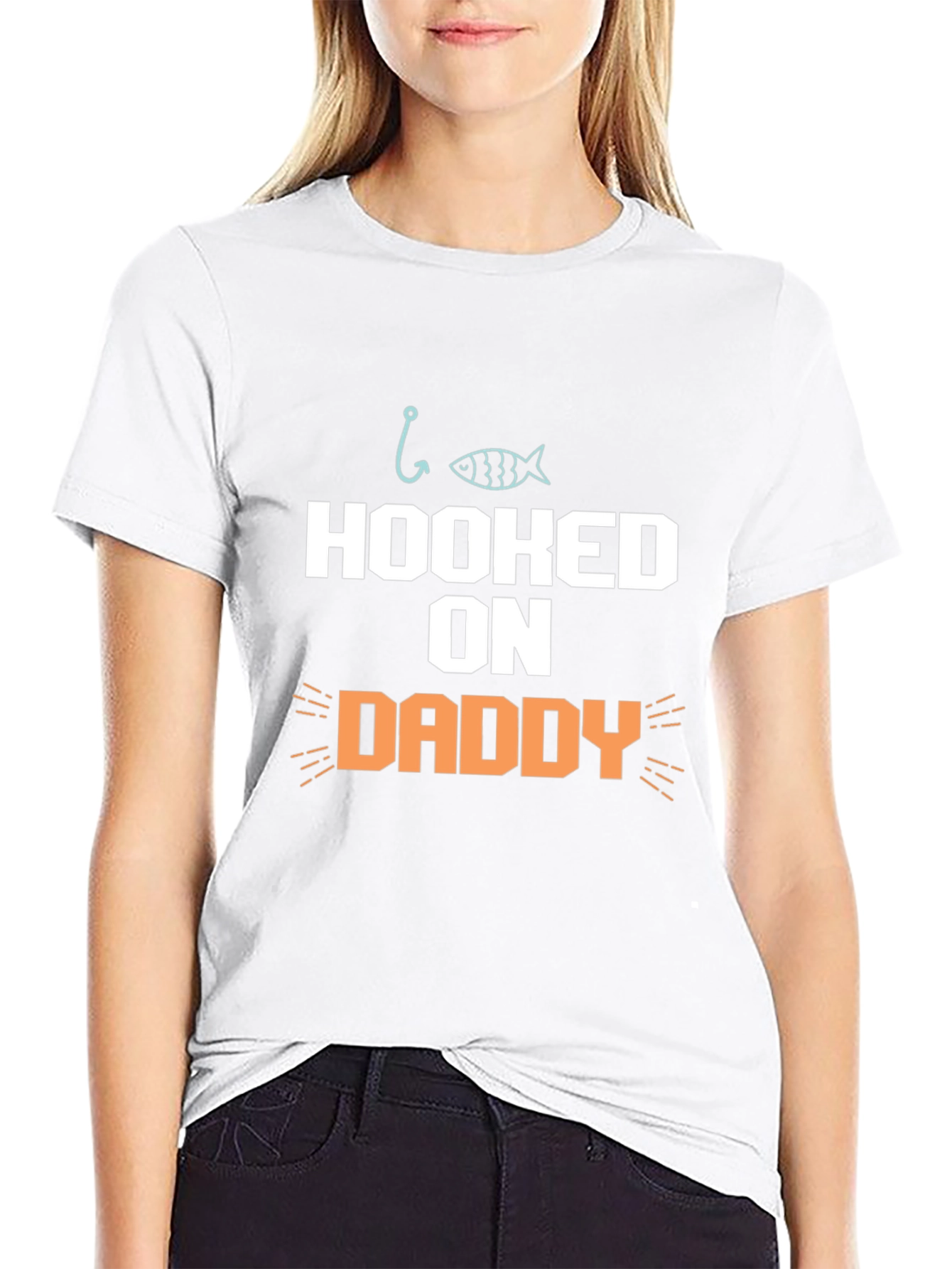 Hooked on Daddy Graphic T-Shirt