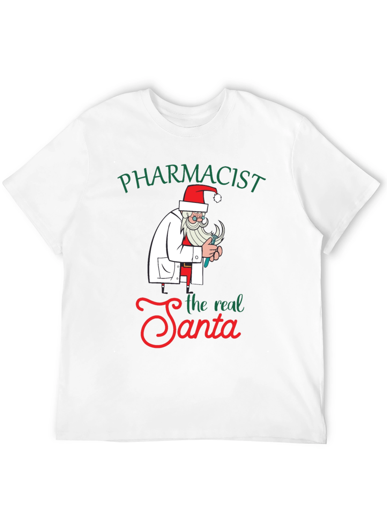 Pharmacist Santa Graphic Tee - Holiday Humor