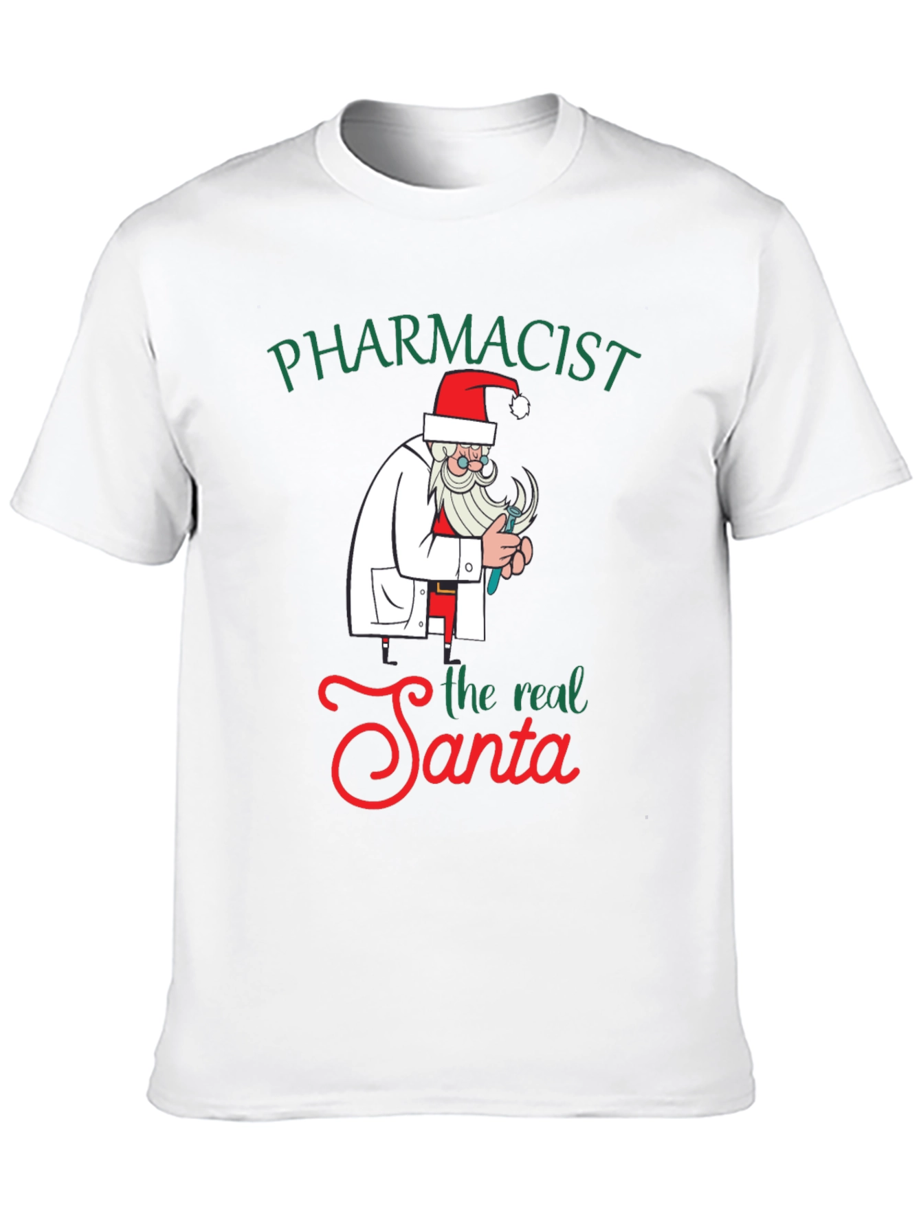 Pharmacist Santa Graphic Tee - Holiday Humor