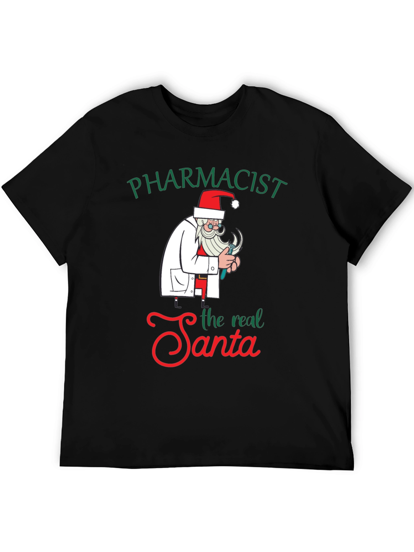 Pharmacist Santa Graphic Tee - Holiday Humor