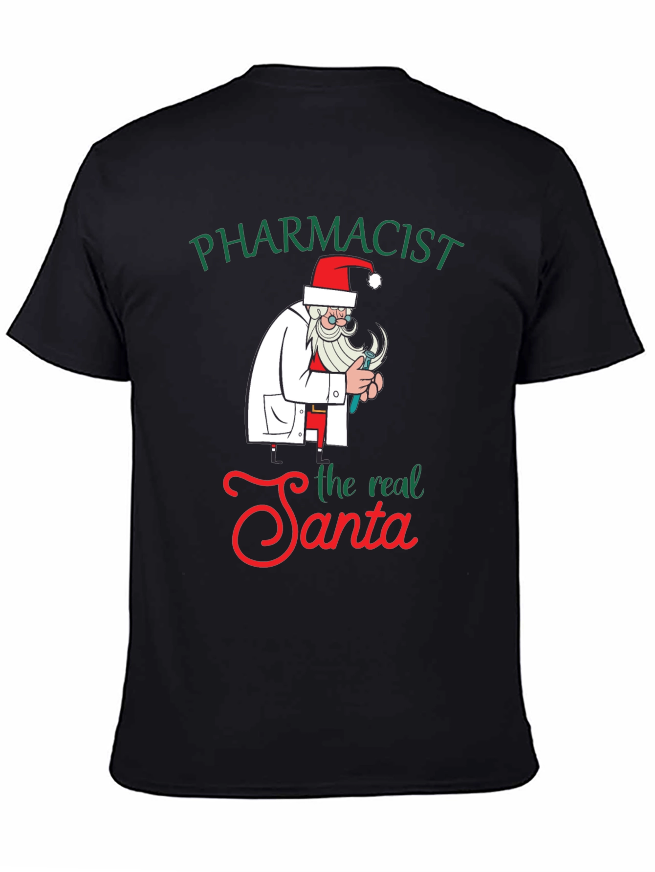 Pharmacist Santa Graphic Tee - Holiday Humor