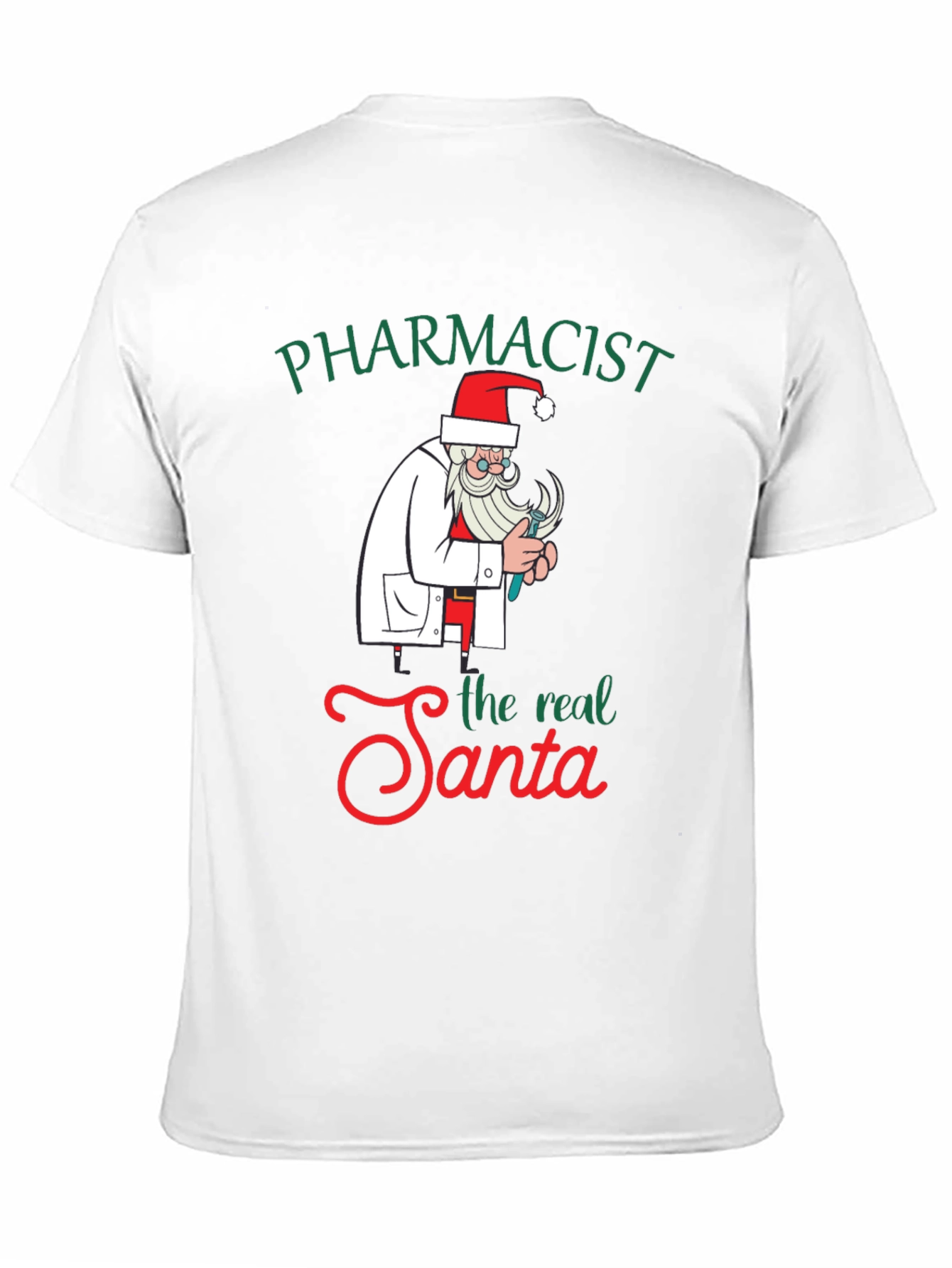 Pharmacist Santa Graphic Tee - Holiday Humor