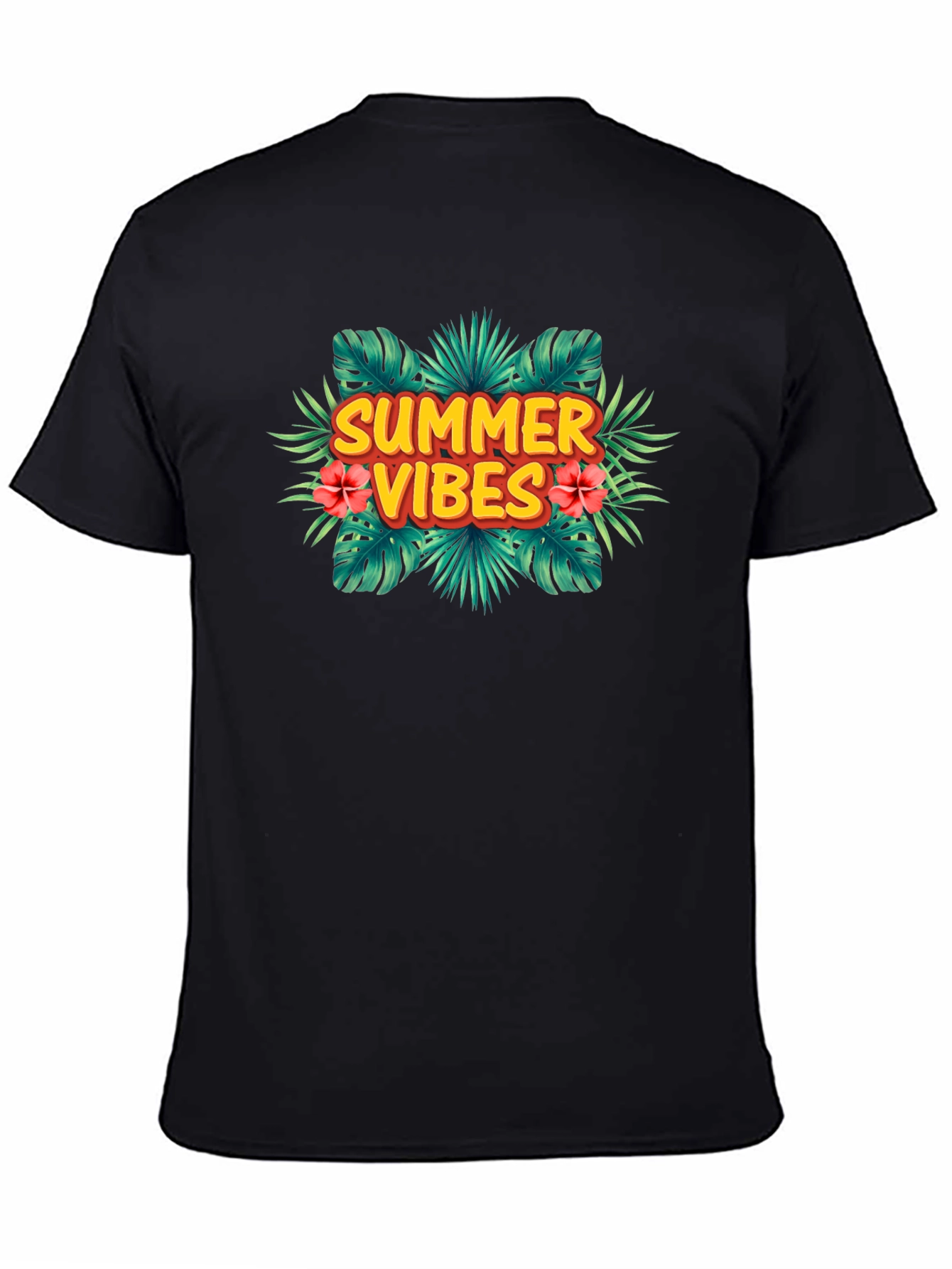 Summer Vibes Tropical Graphic T-Shirt