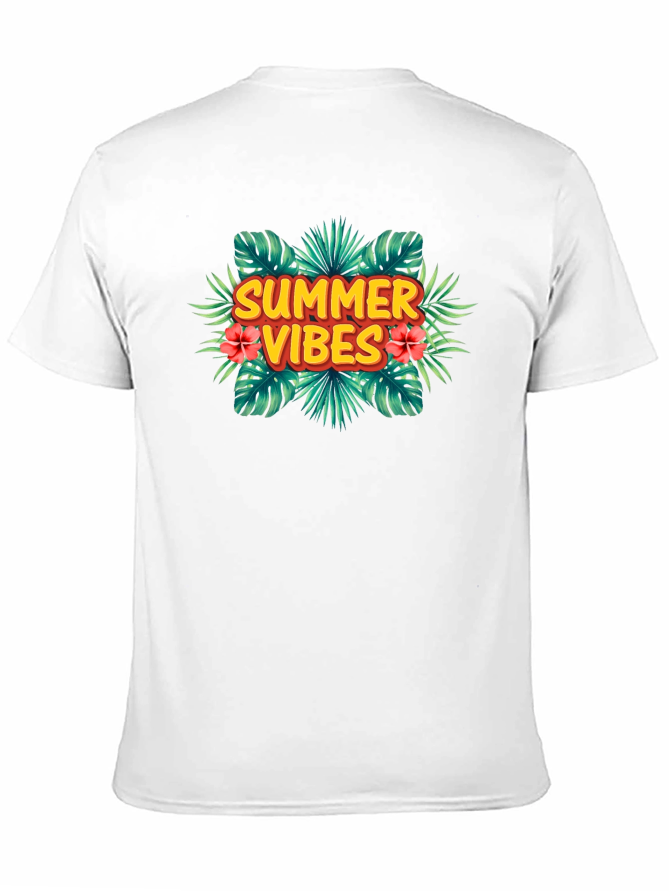 Summer Vibes Tropical Graphic T-Shirt