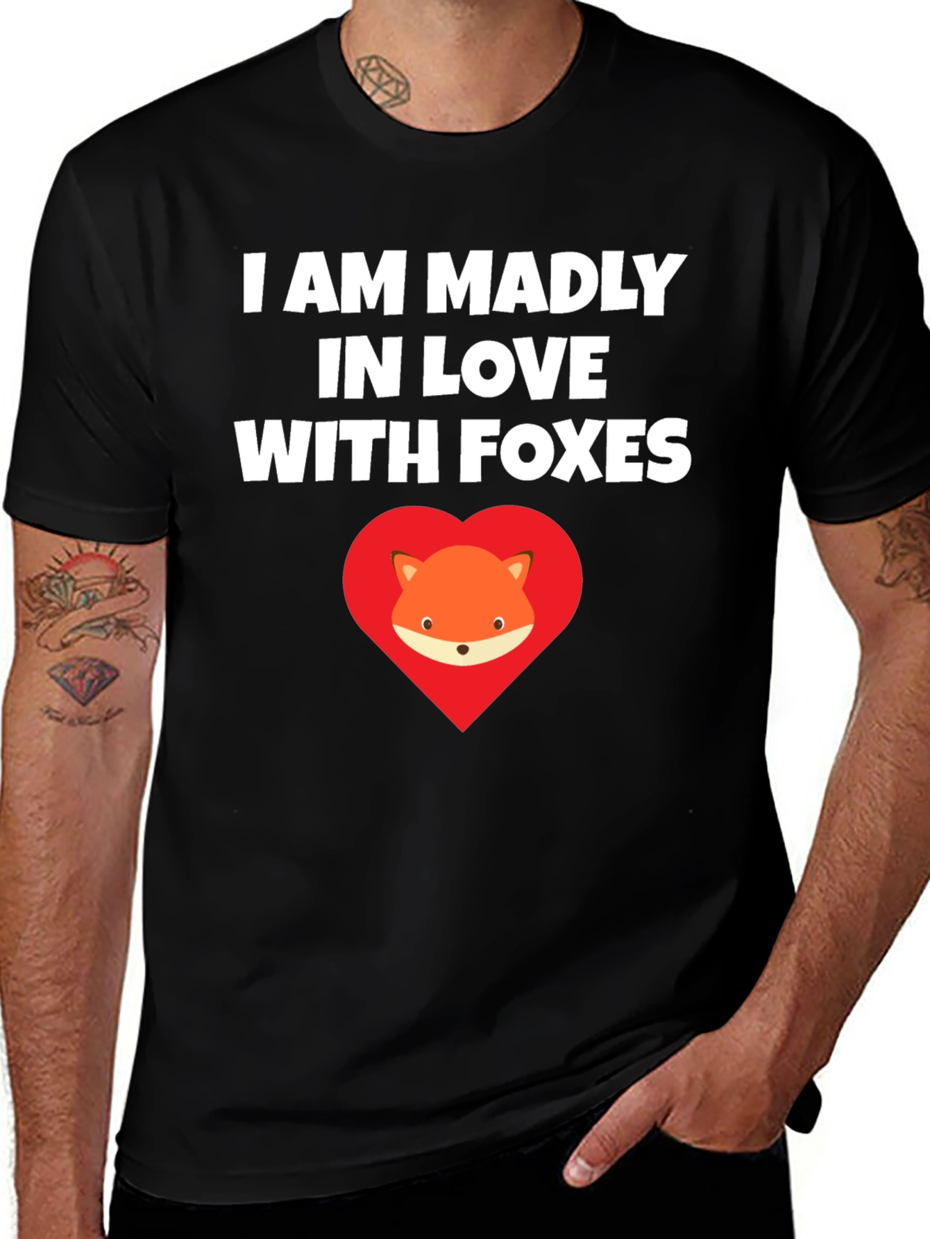 I Love Foxes Graphic T-Shirt