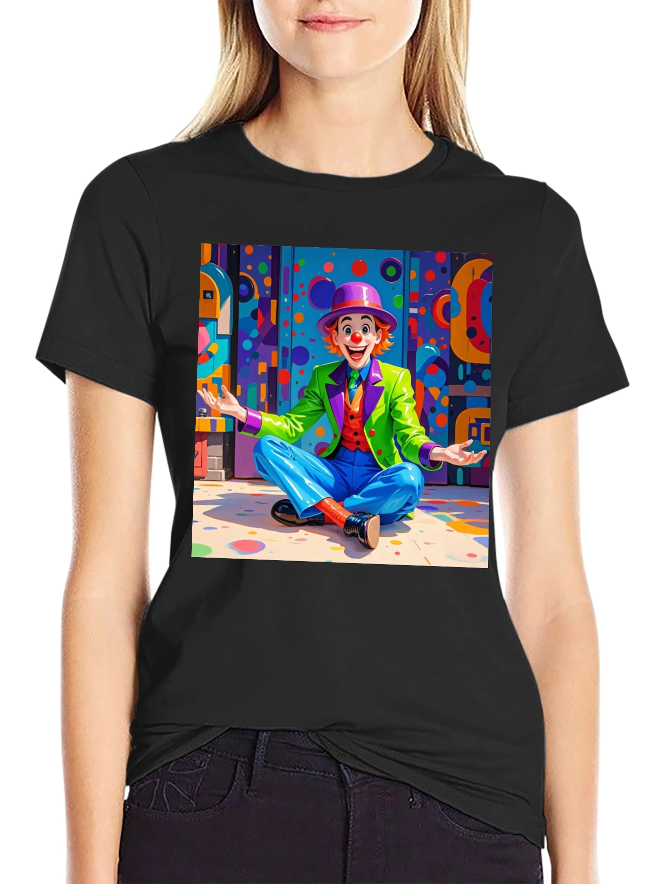 Clown Graphic Tee - Whimsical Design