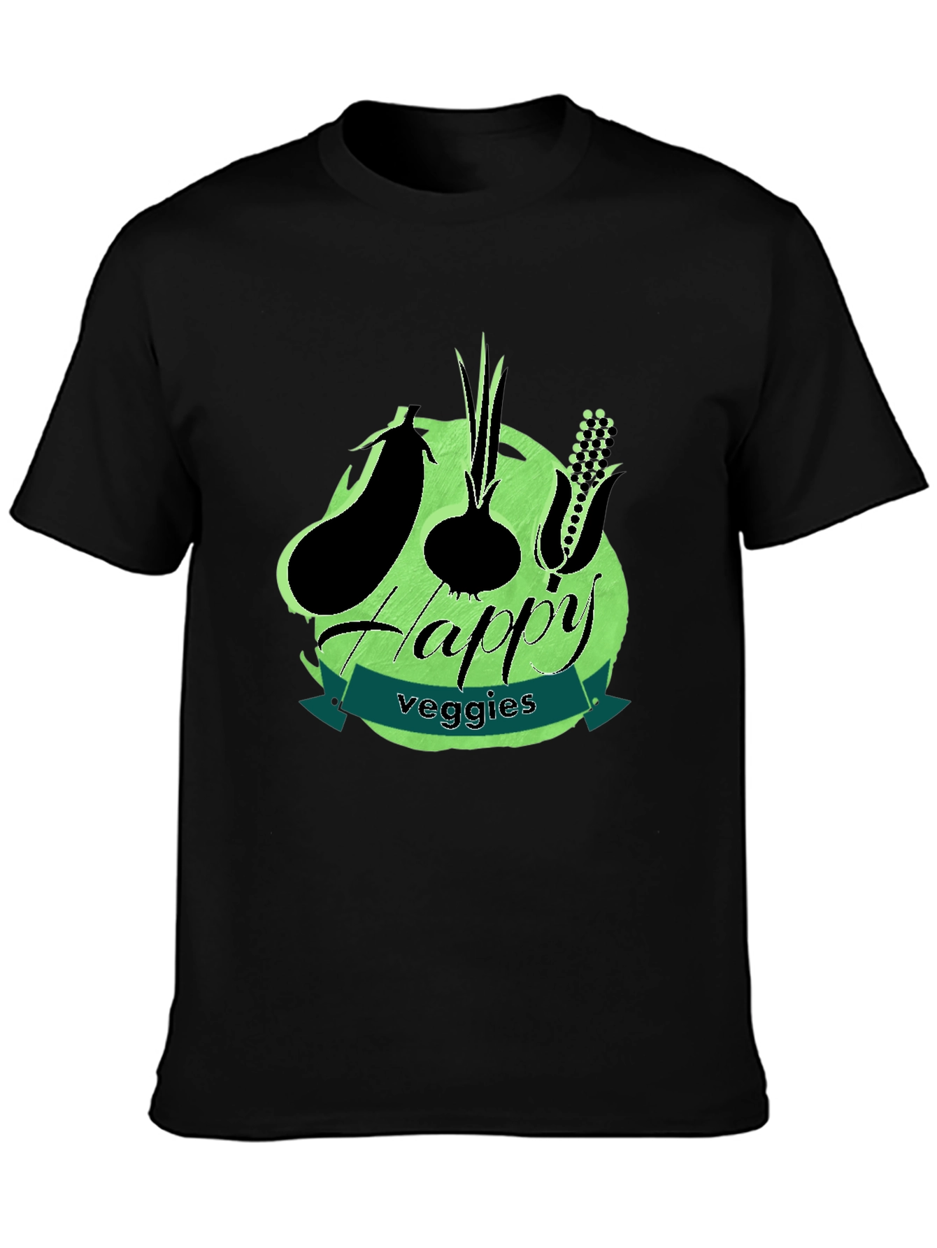 Happy Veggies T-Shirt - Vegetarian Graphic Tee