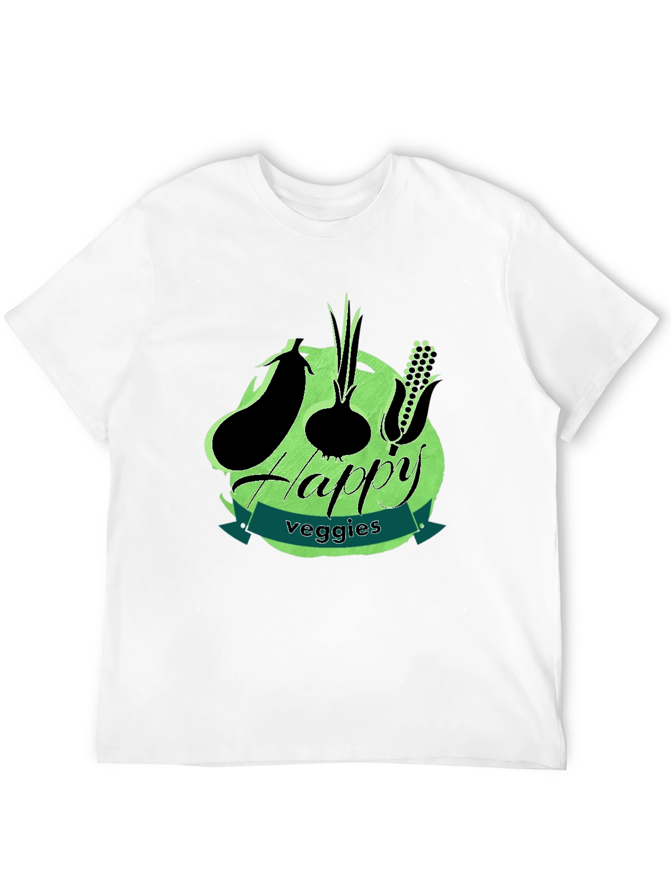 Happy Veggies T-Shirt - Vegetarian Graphic Tee