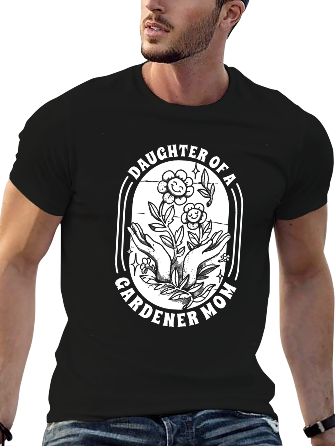 Daughter of a Gardener Mom Graphic T-Shirt