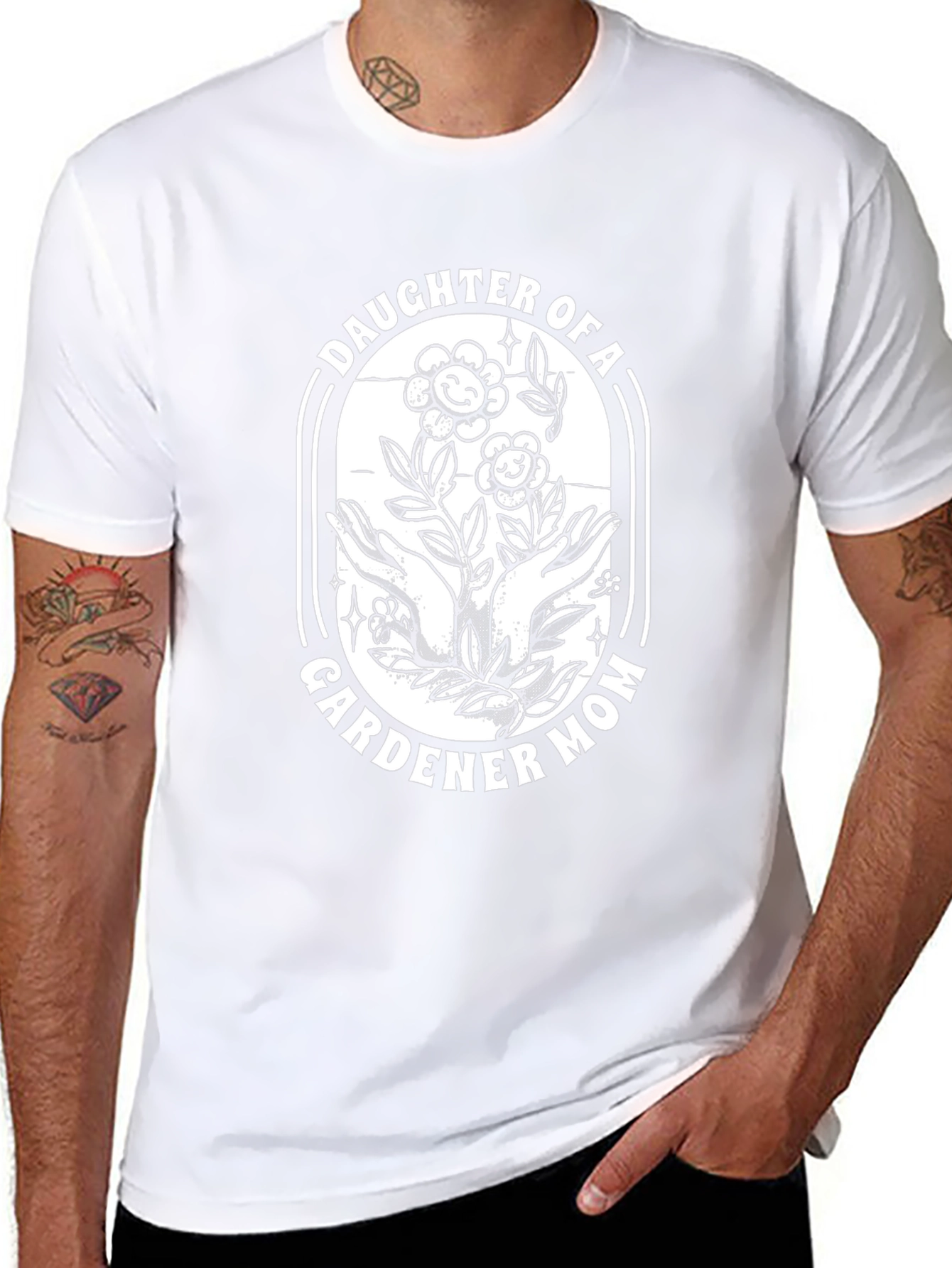 Daughter of a Gardener Mom Graphic T-Shirt