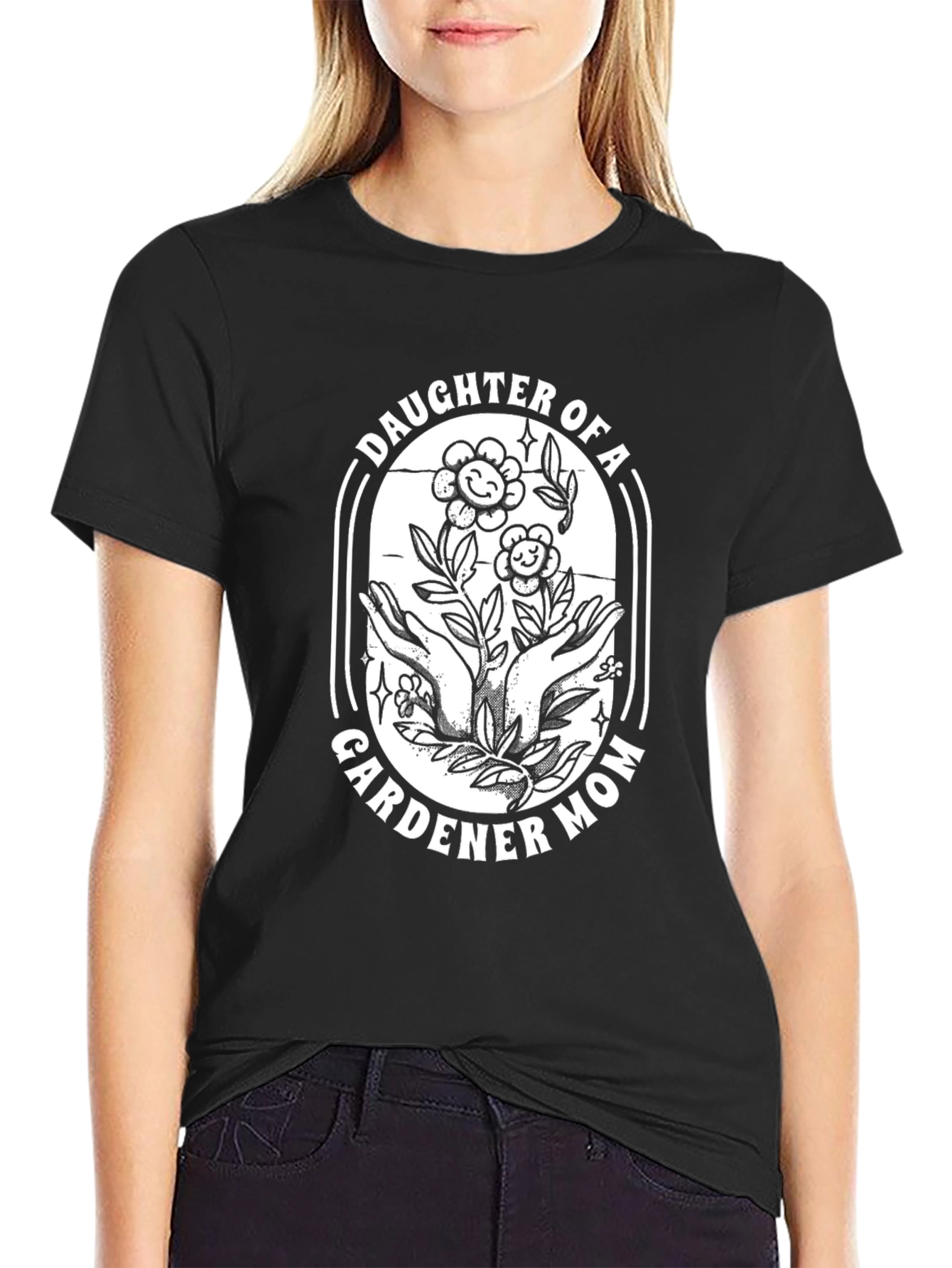 Daughter of a Gardener Mom Graphic T-Shirt