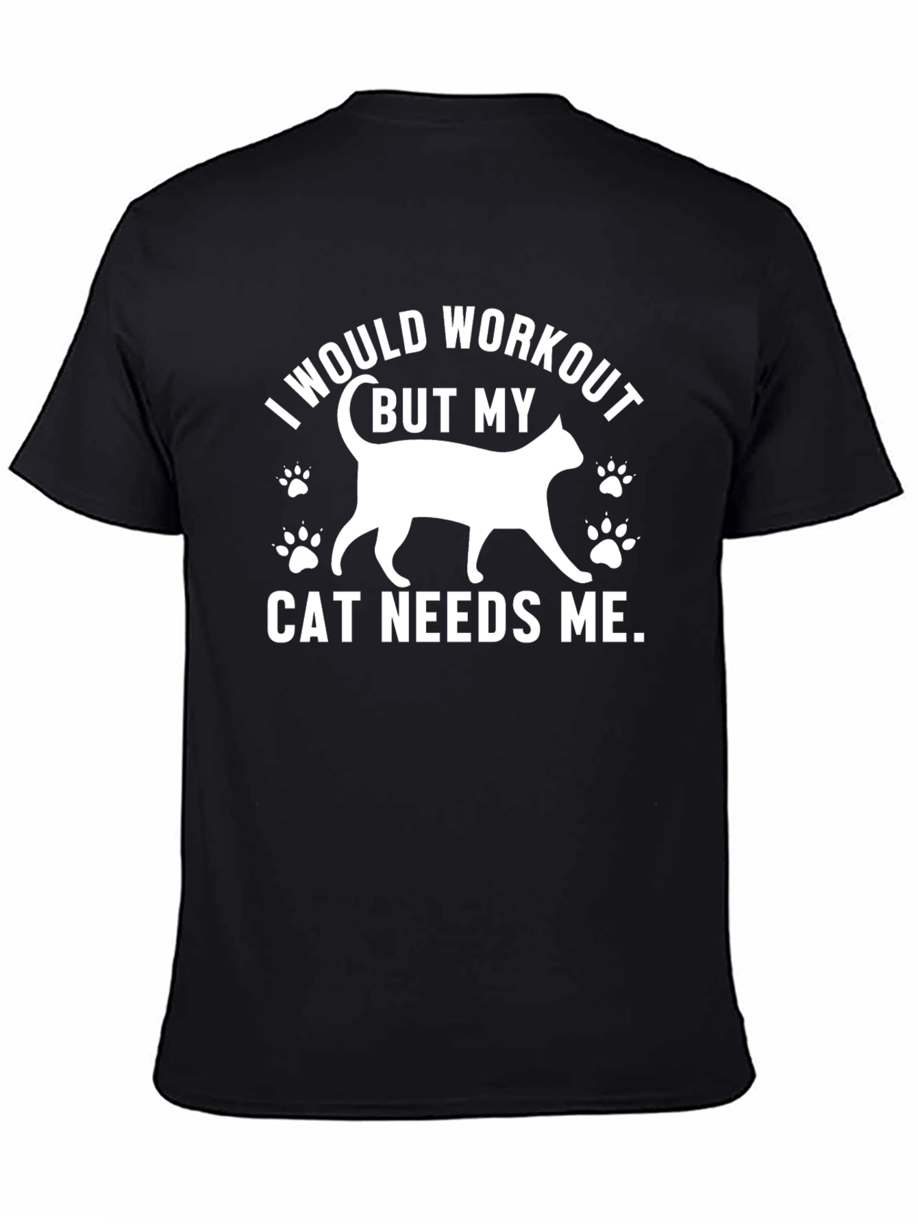 Funny Cat Lover Workout Excuse T-Shirt