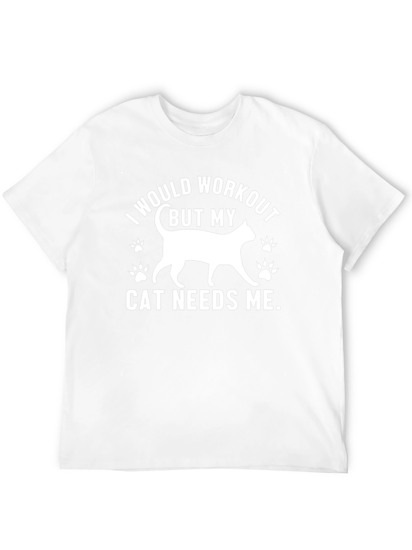 Funny Cat Lover Workout Excuse T-Shirt