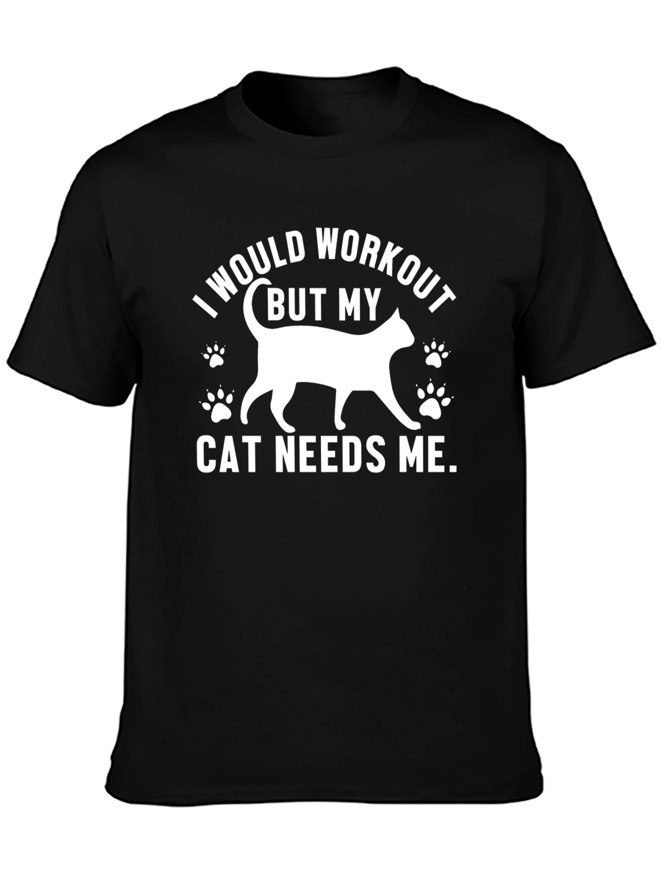 Funny Cat Lover Workout Excuse T-Shirt