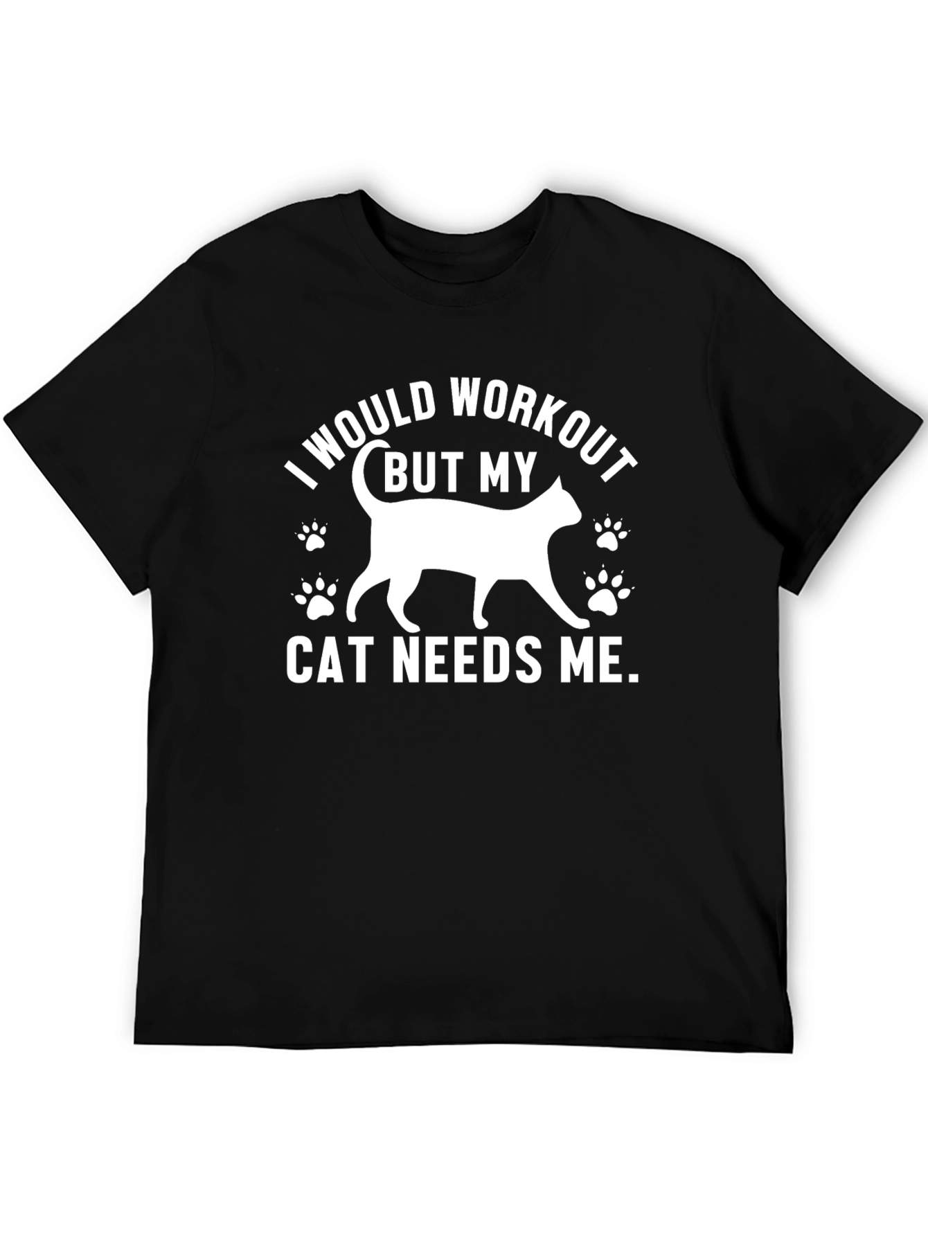 Funny Cat Lover Workout Excuse T-Shirt