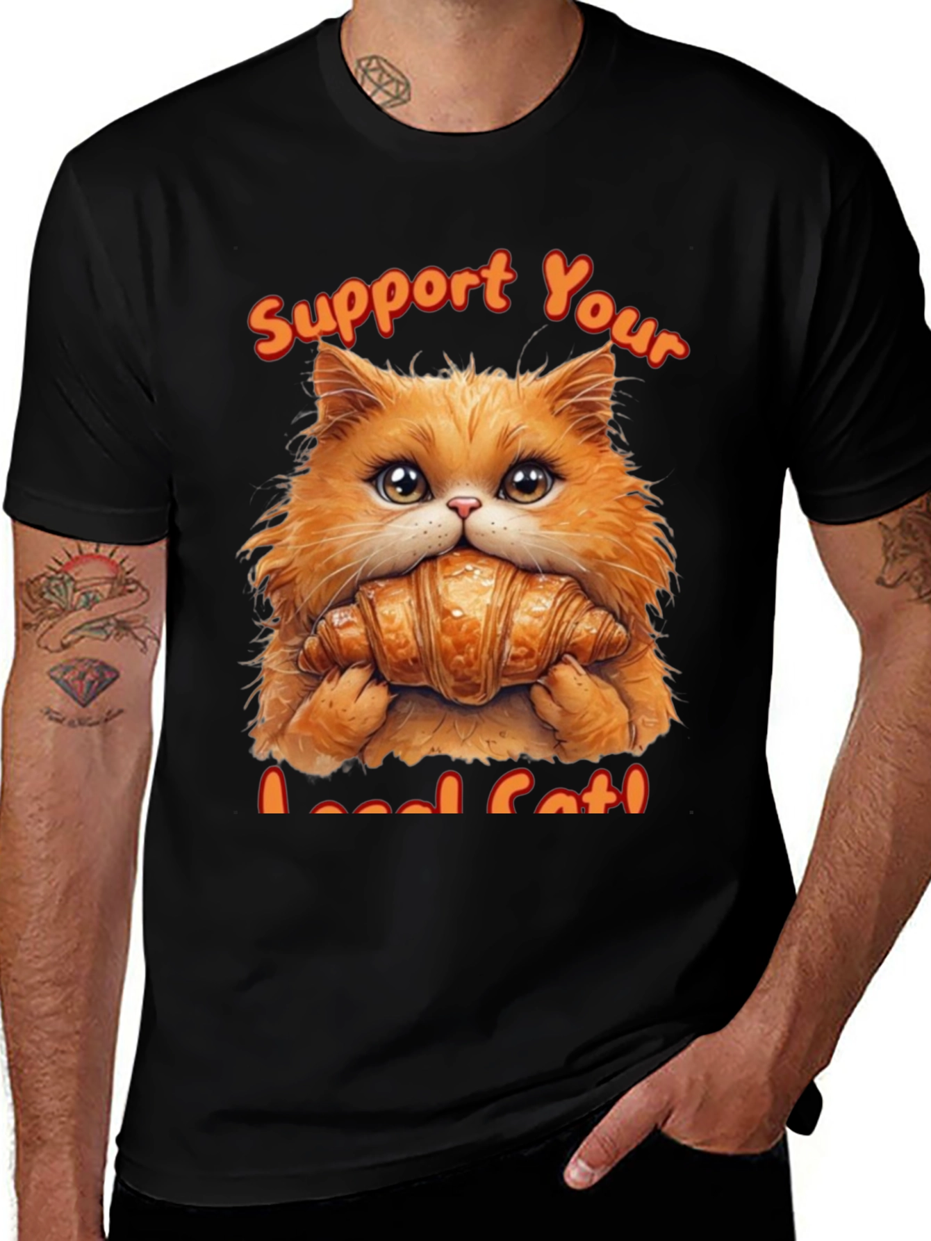 Support Your Local Cat T-Shirt