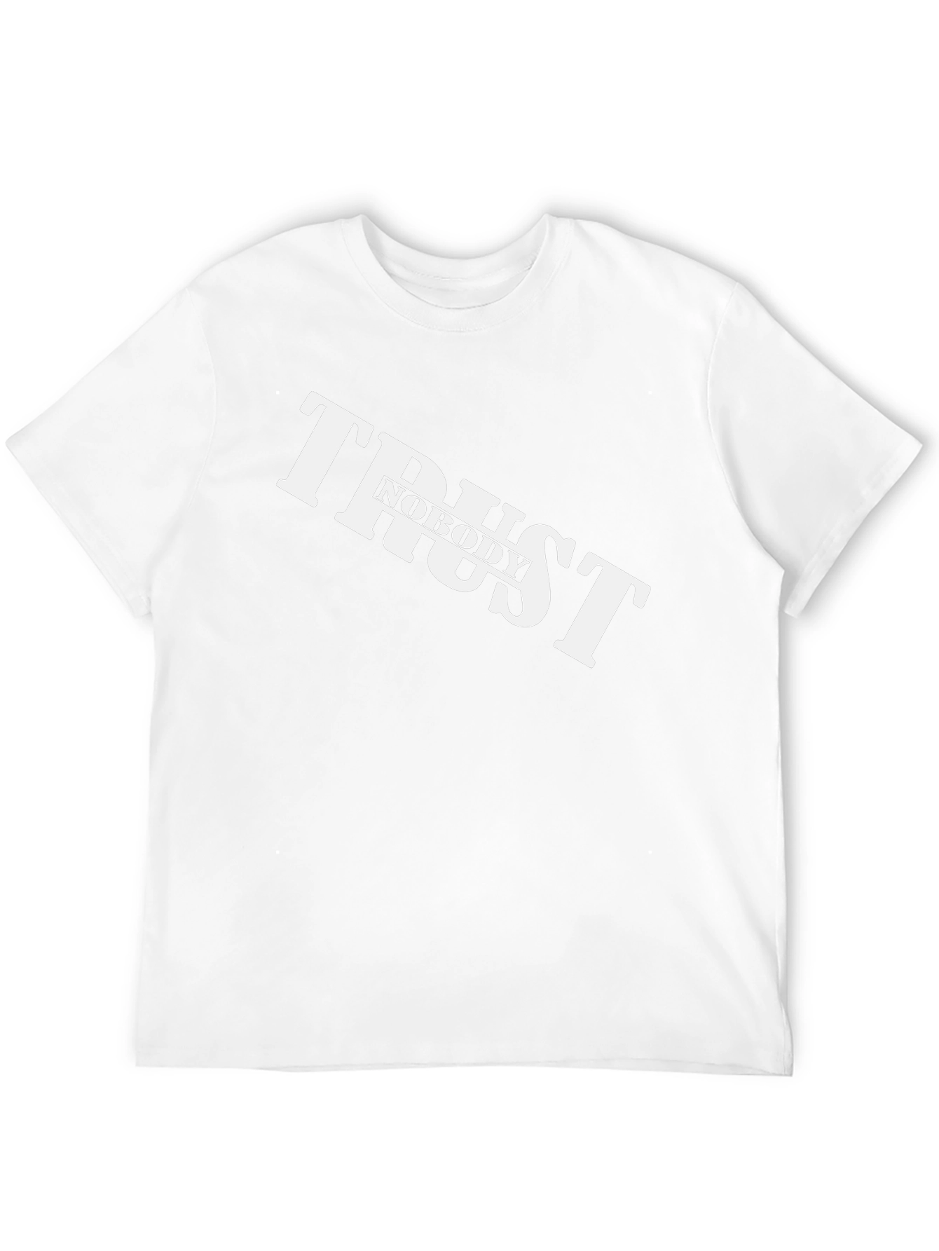 Trust Nobody Graphic Black T-Shirt