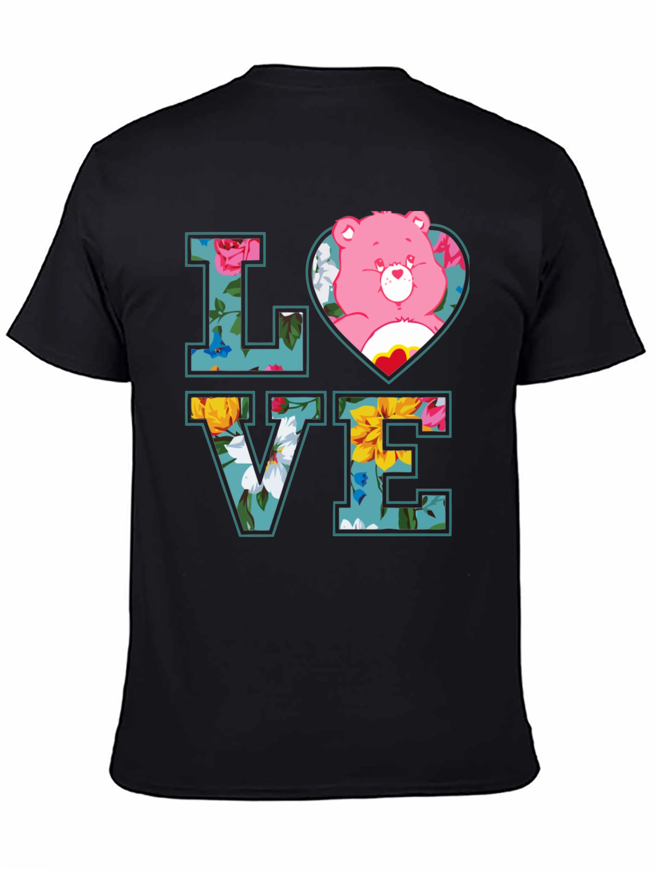 Love Floral Bear Graphic Tee