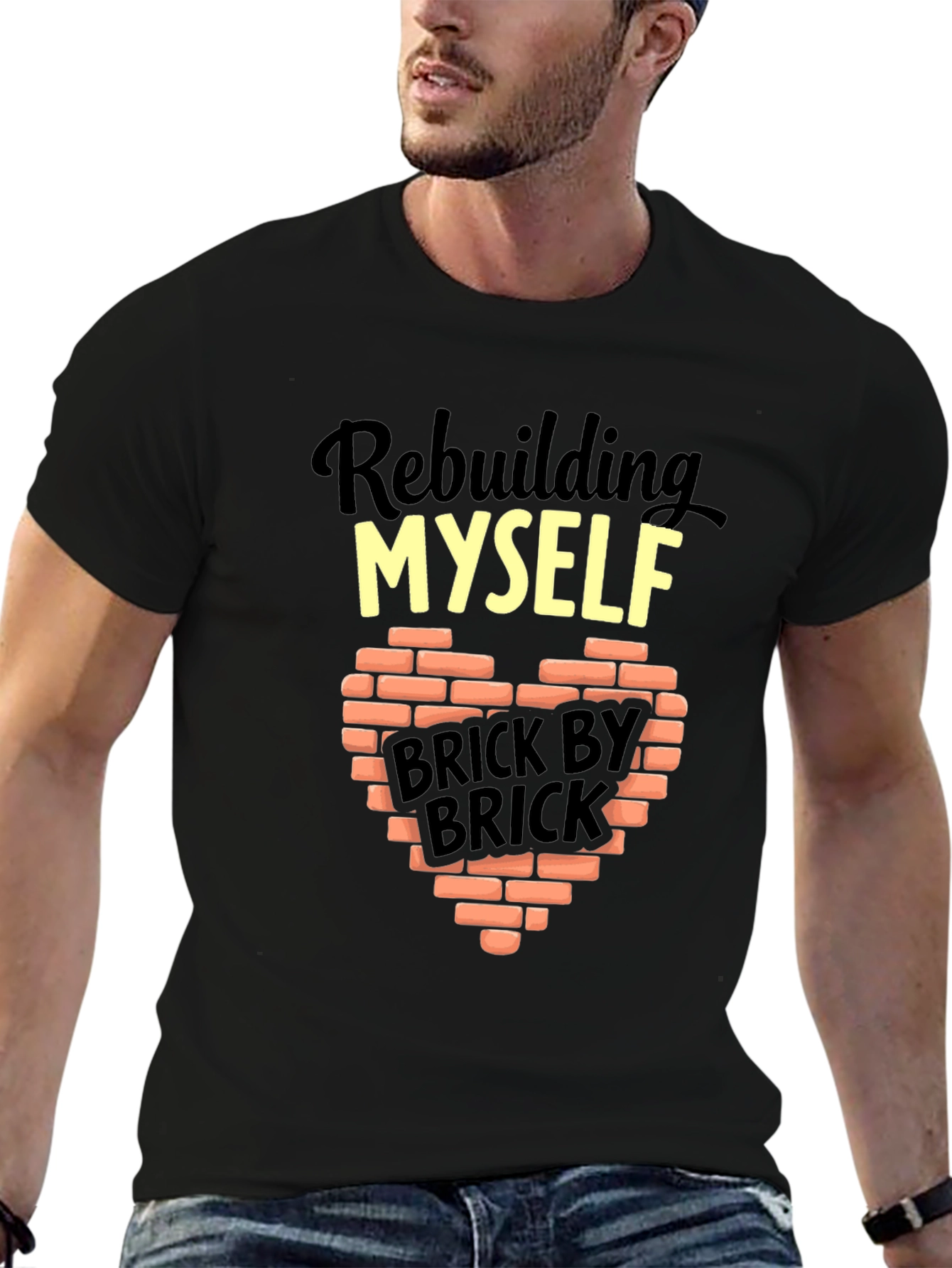 Rebuilding Myself Brick By Brick Graphic T-Shirt