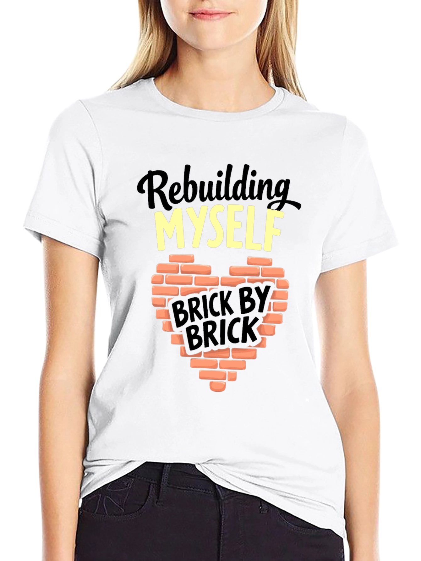 Rebuilding Myself Brick By Brick Graphic T-Shirt