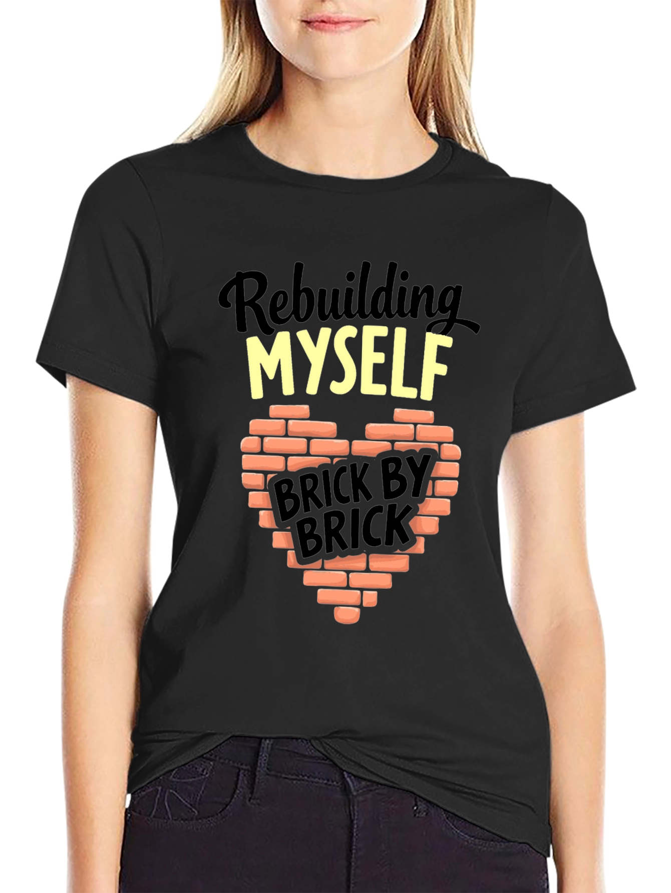 Rebuilding Myself Brick By Brick Graphic T-Shirt