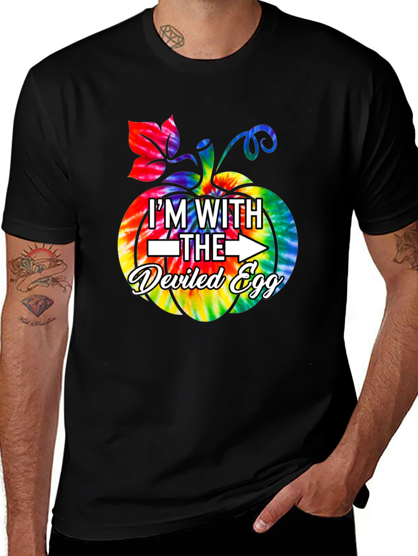 Im With The Deviled Egg Halloween Pumpkin T-Shirt