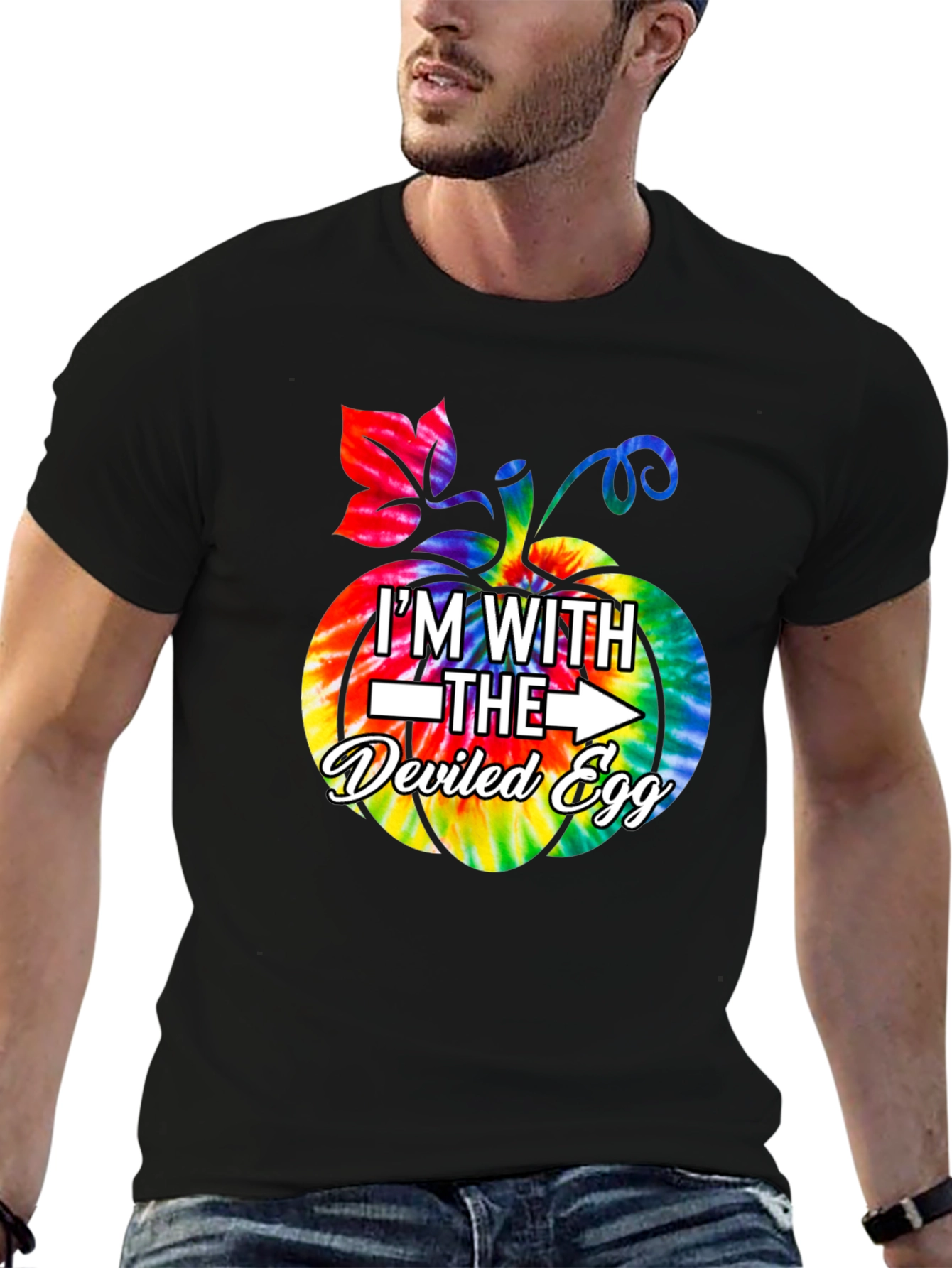 Im With The Deviled Egg Halloween Pumpkin T-Shirt