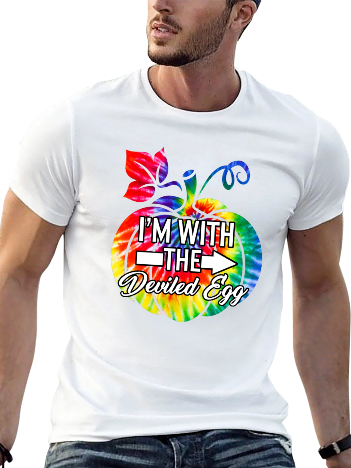 Im With The Deviled Egg Halloween Pumpkin T-Shirt
