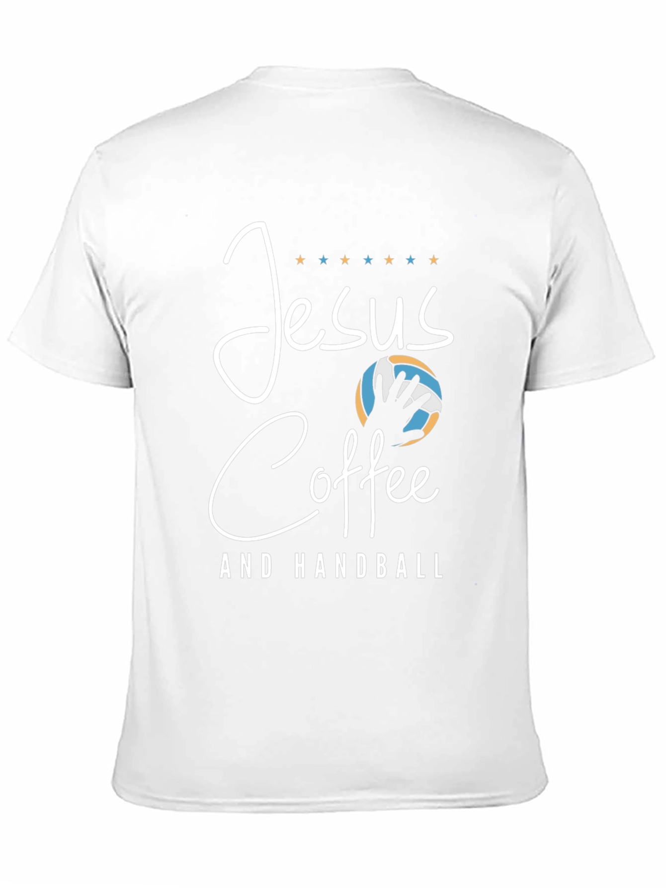 Jesus Coffee and Handball Black T-Shirt