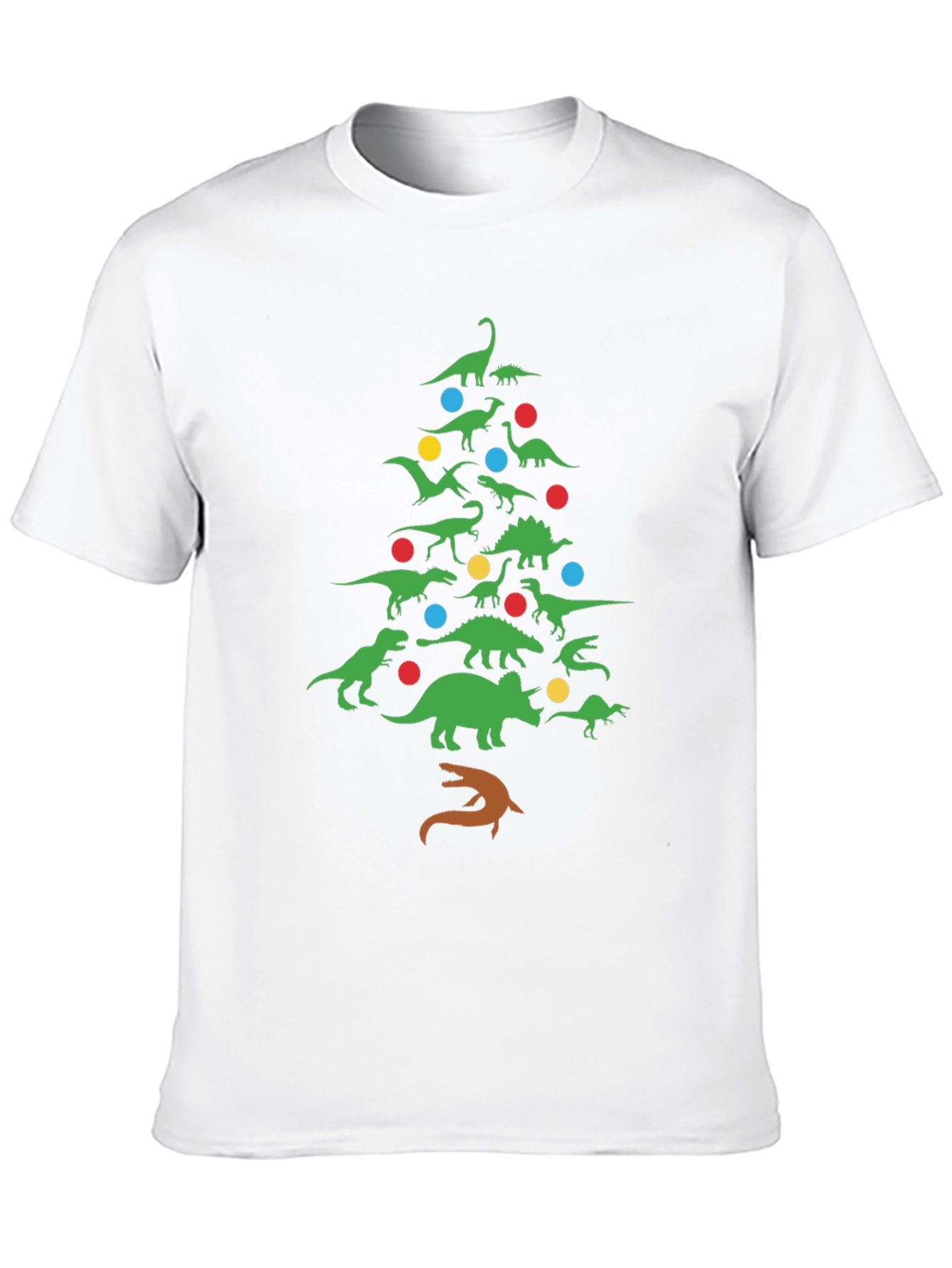 Dinosaur Christmas Tree T-Shirt