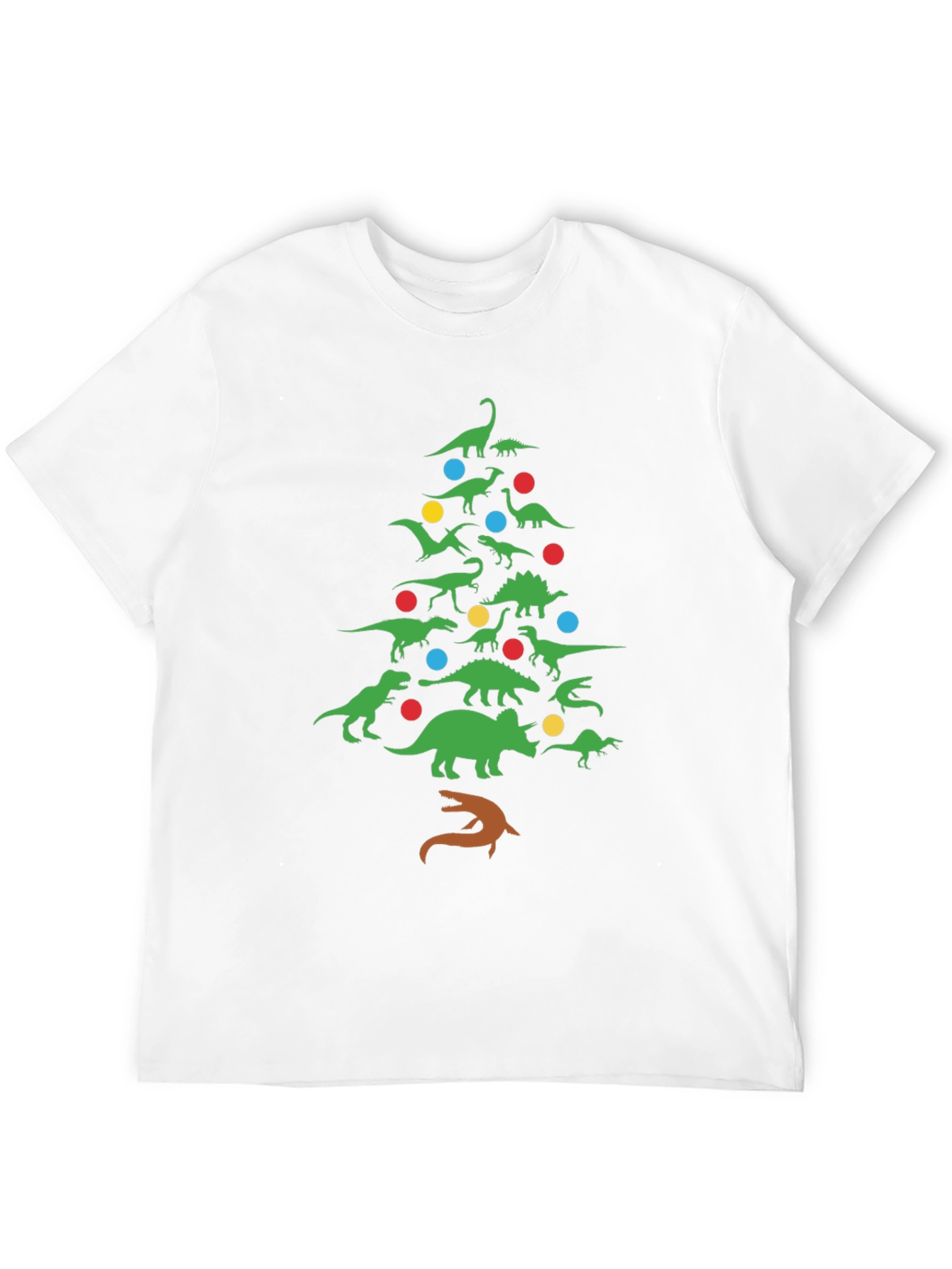 Dinosaur Christmas Tree T-Shirt
