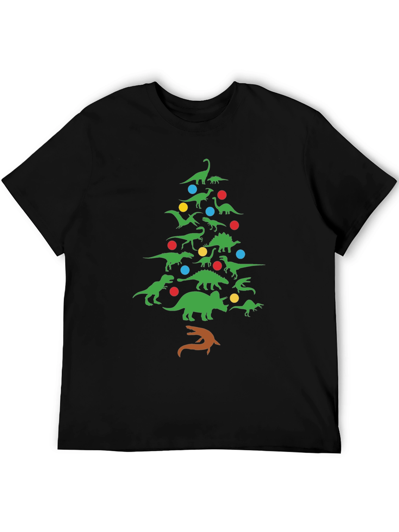 Dinosaur Christmas Tree T-Shirt