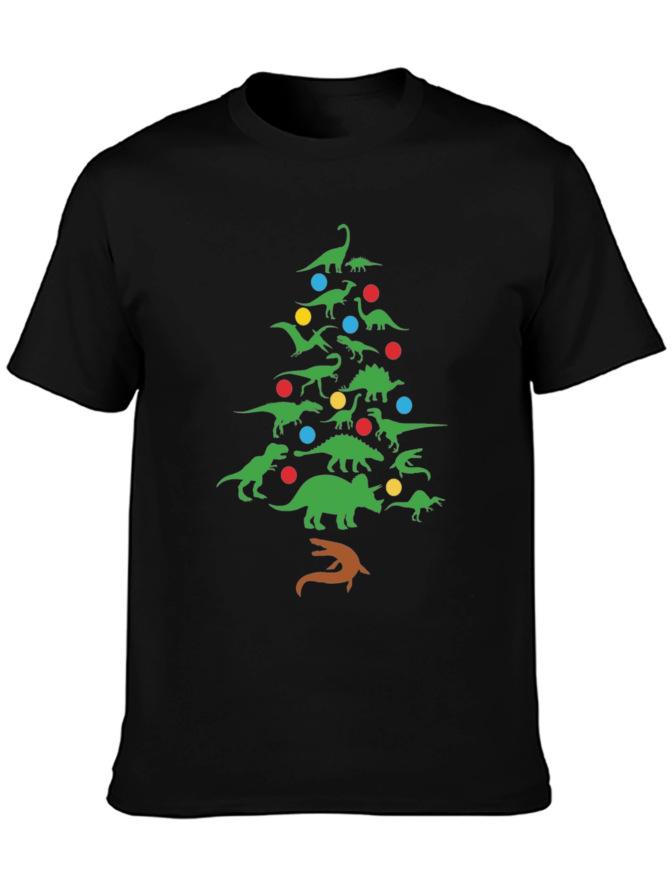 Dinosaur Christmas Tree T-Shirt