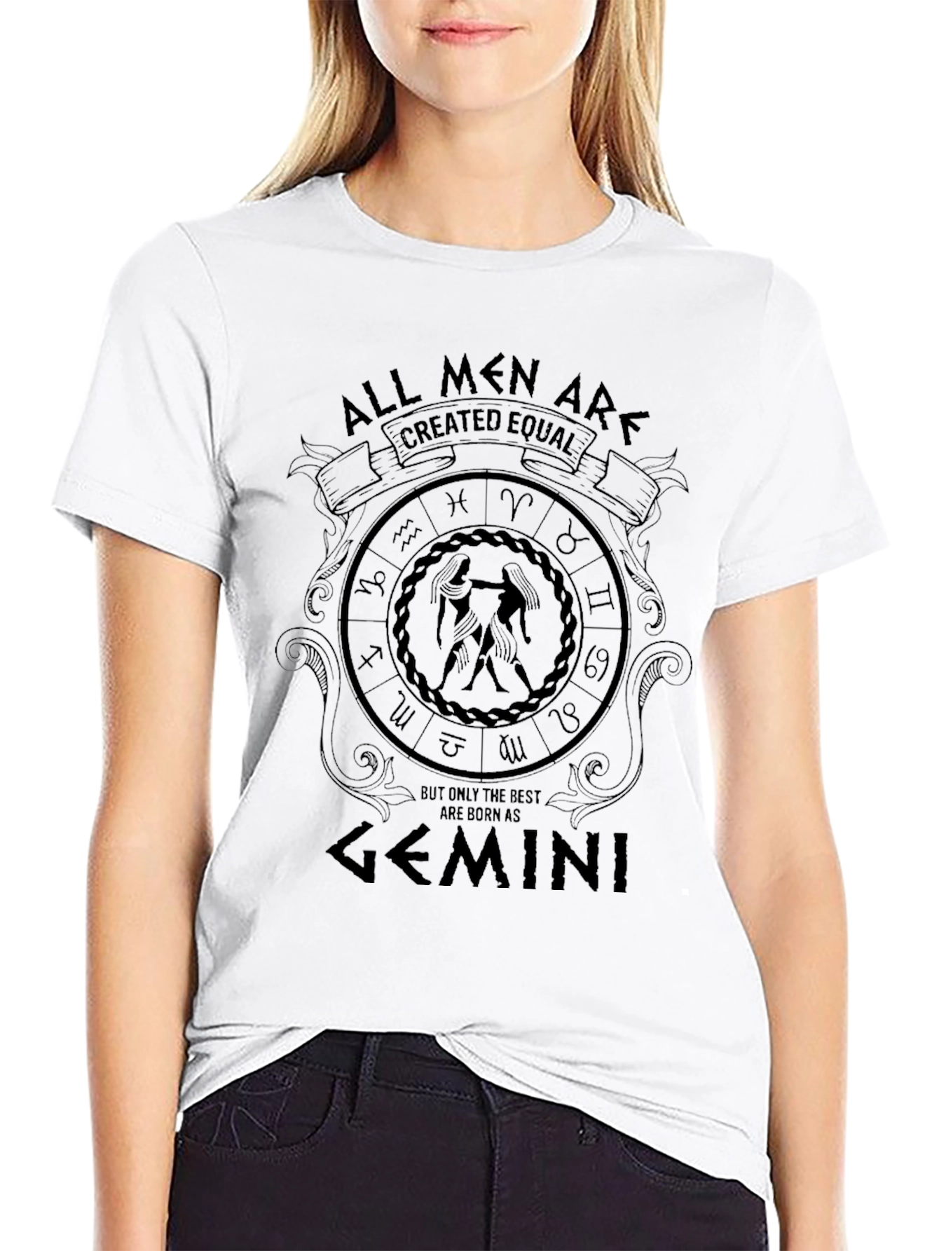 Gemini Zodiac T-Shirt - All Men Are Created Equal