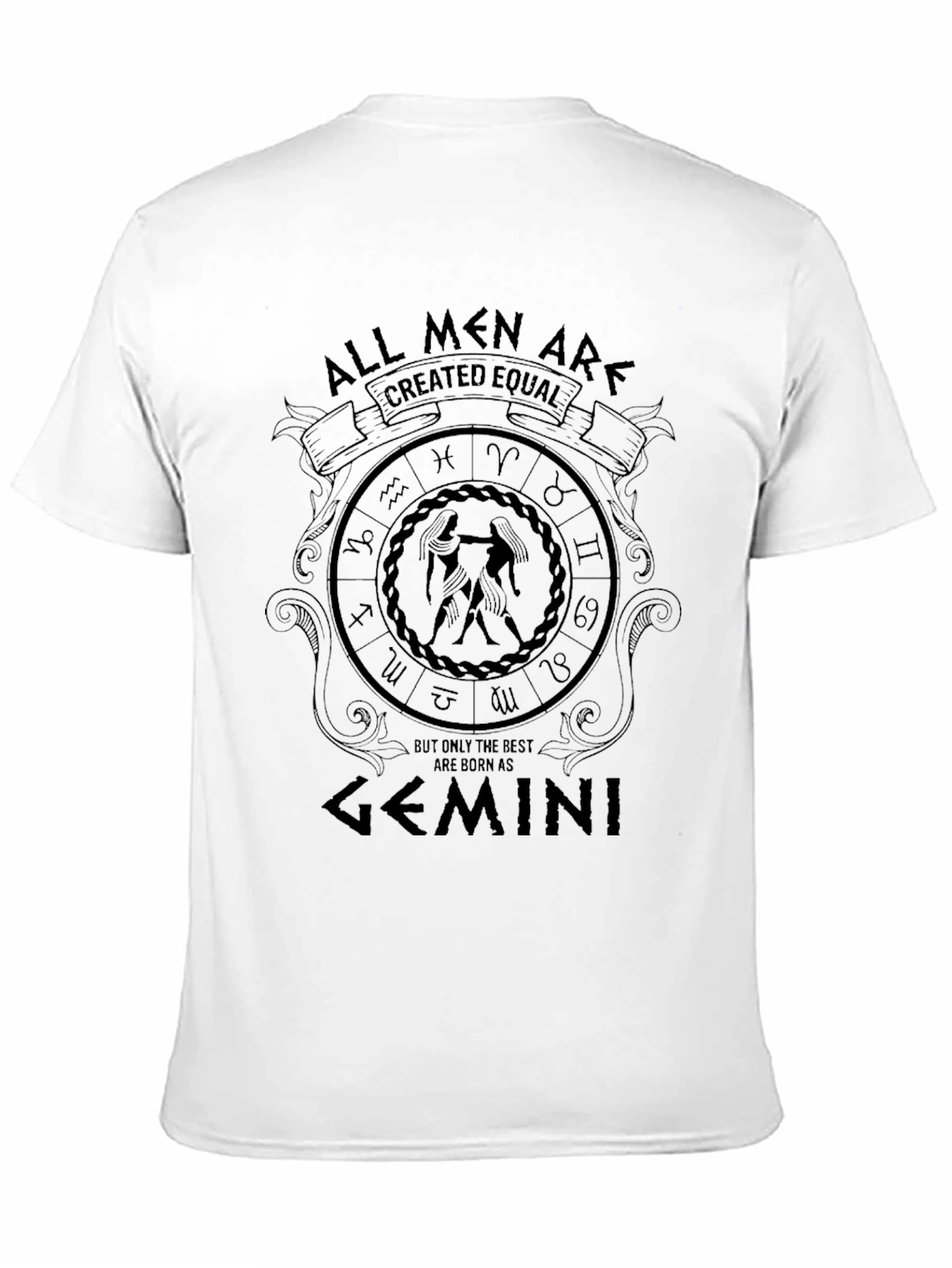 Gemini Zodiac T-Shirt - All Men Are Created Equal
