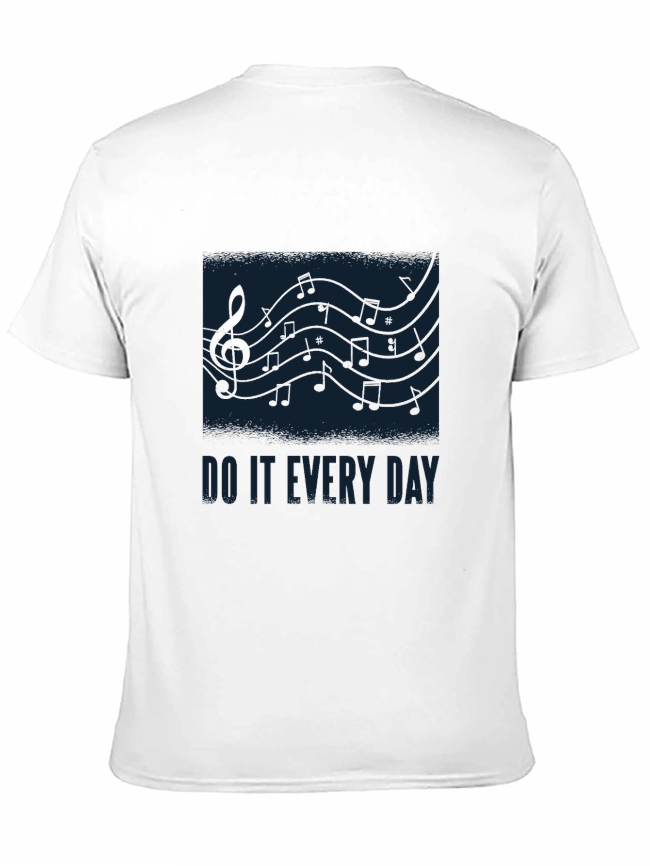 Music Notes Graphic Tee - Do It Every Day