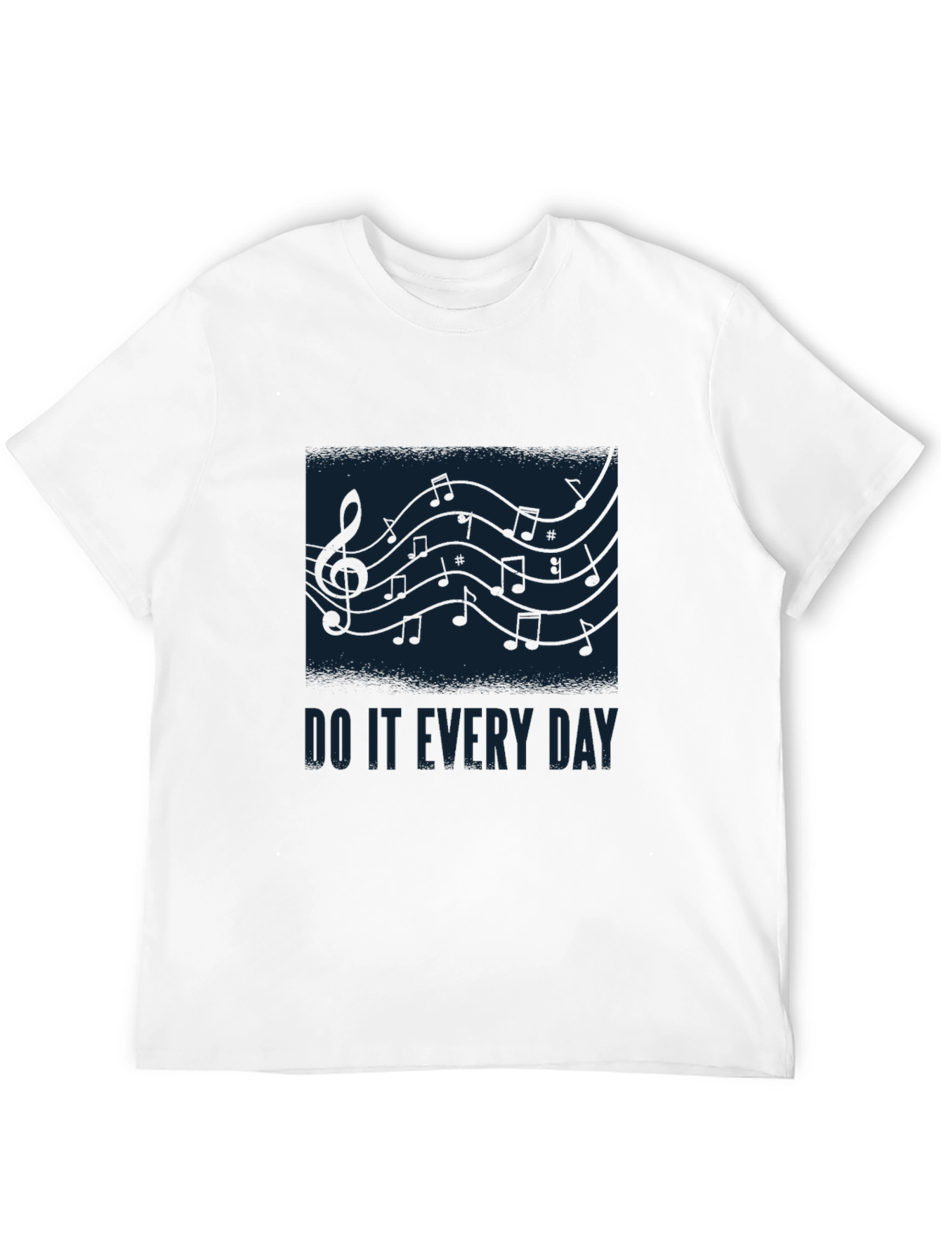 Music Notes Graphic Tee - Do It Every Day