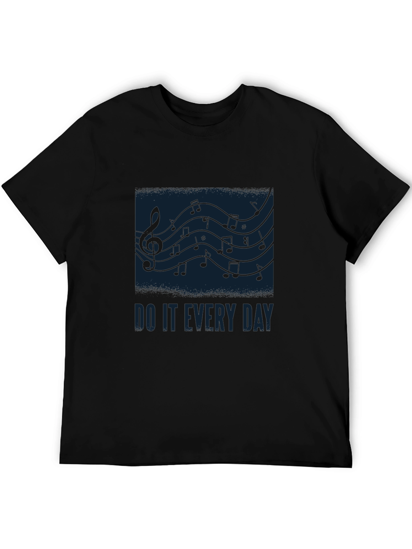 Music Notes Graphic Tee - Do It Every Day
